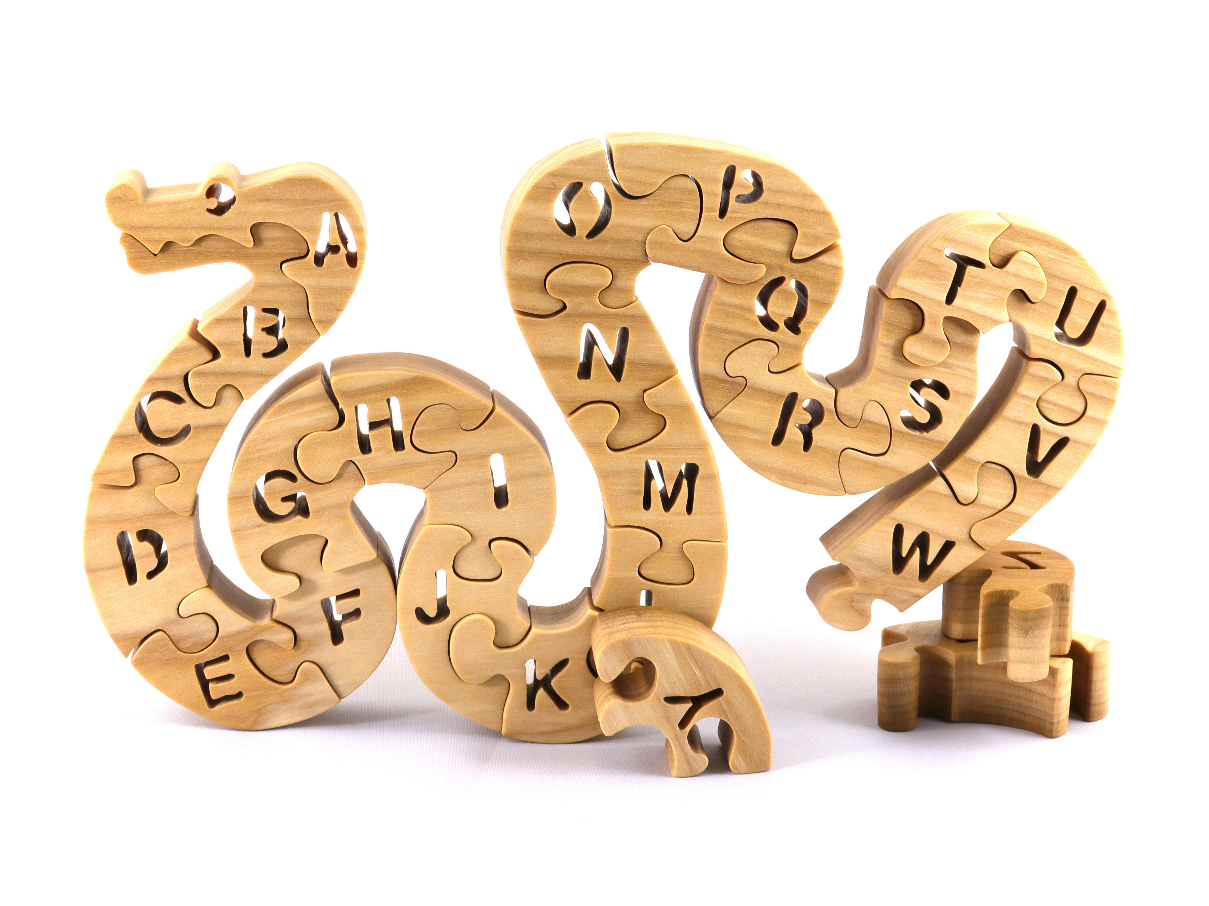 Educational: Snake Wooden Alphabet Puzzle - Funstra
