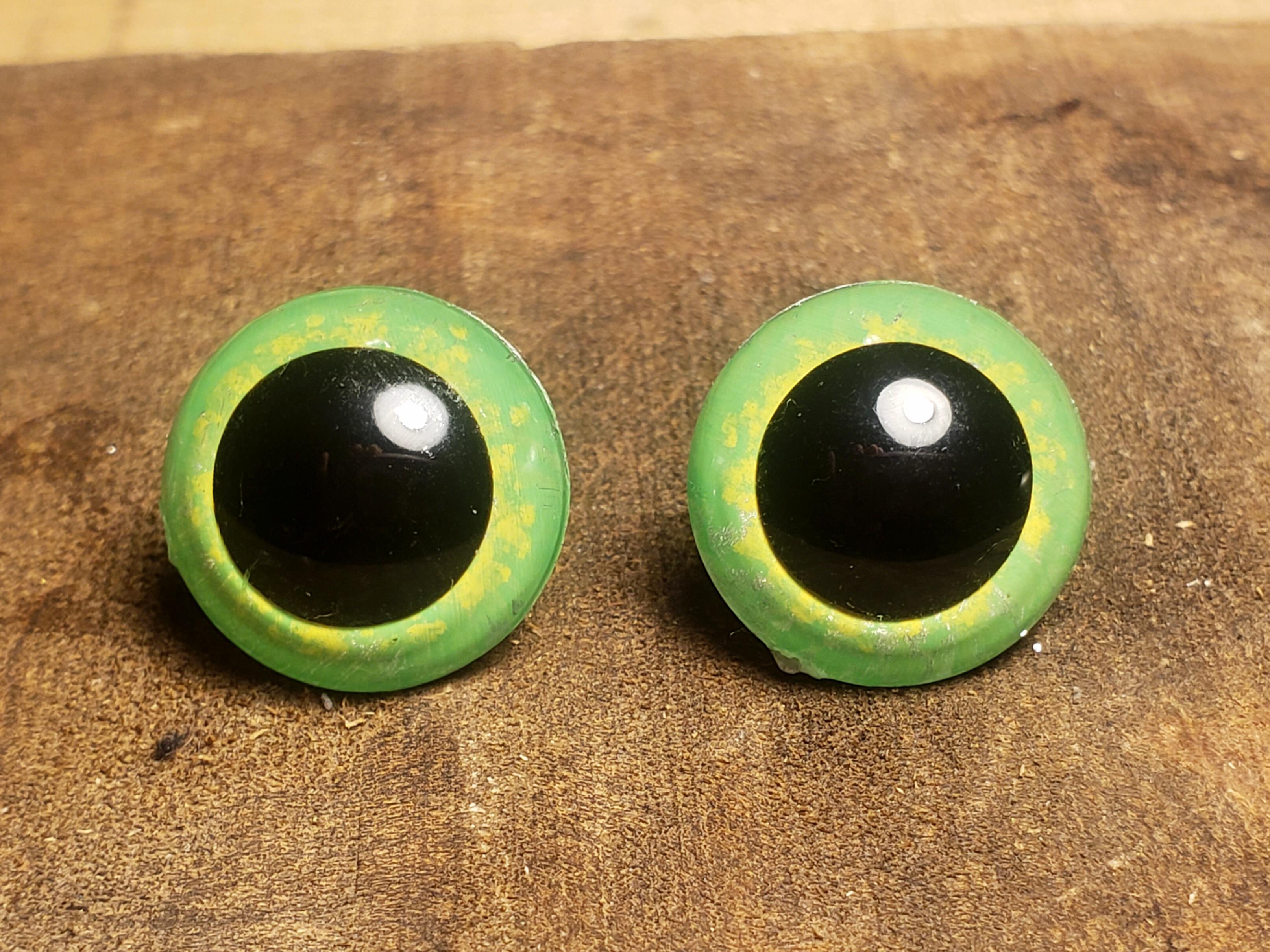 Handmade Supplies :: Sewing & Fiber :: Fiber Art Tools :: 1 Pair 20mm  Limeon Plushie Safety Eyes