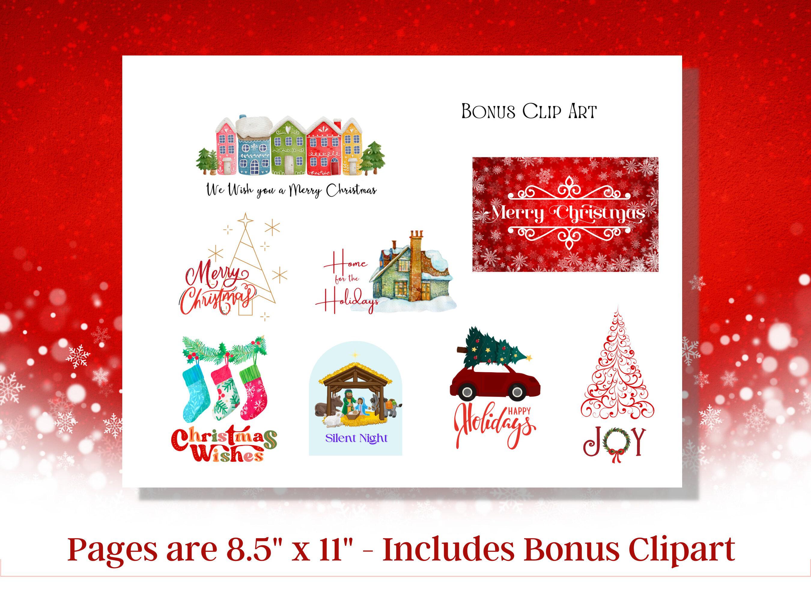 Christmas Quilt Labels Instant Download - 12 labels to print