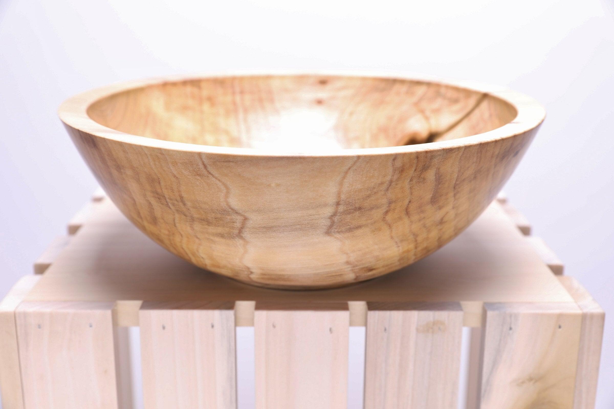 Wooden Bowl : American Cherry Salad Bowl (9.75 D