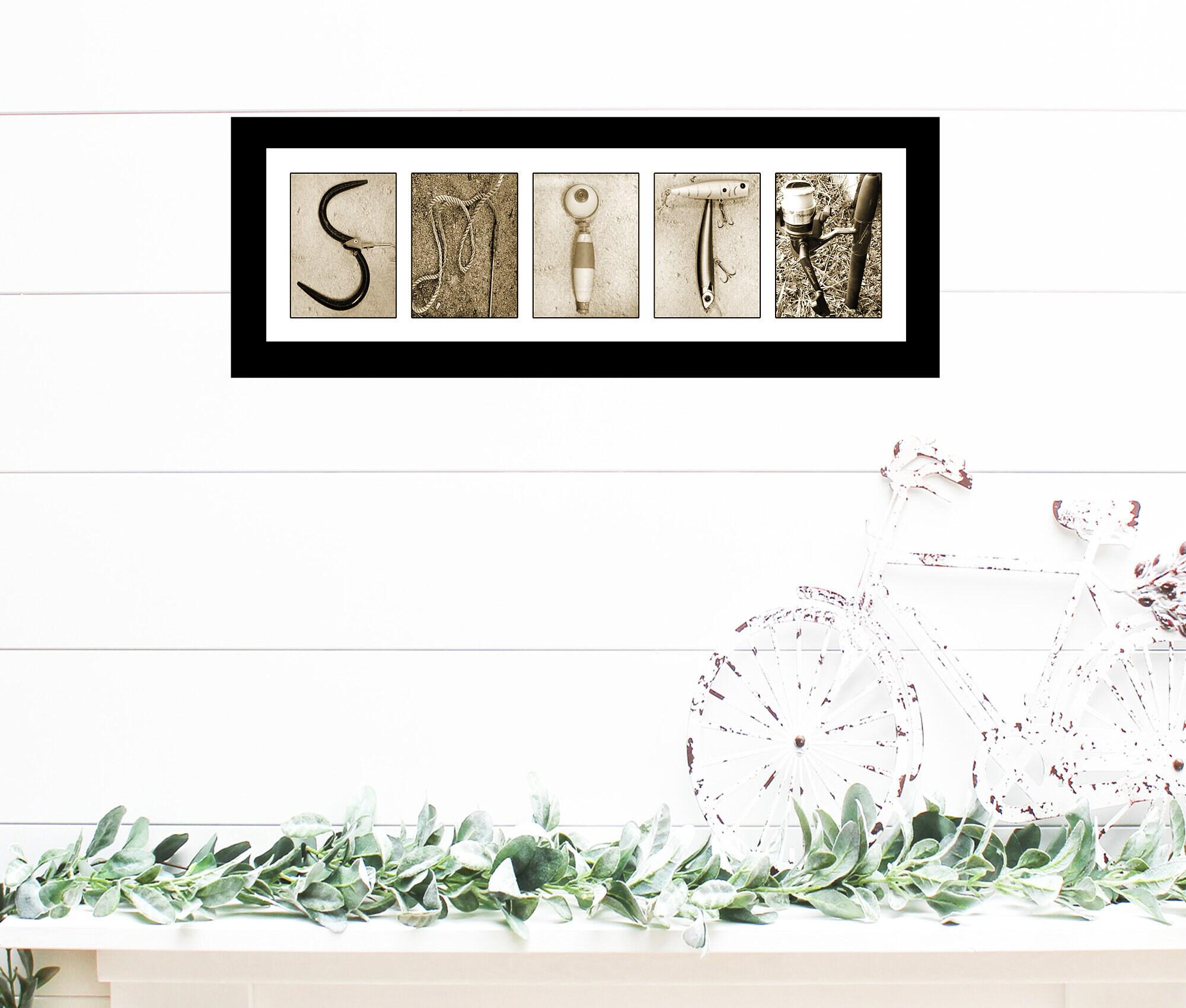 Home & Living :: Home Decor :: Signs :: Fishing Personalized Name Sign,  Letter Photography