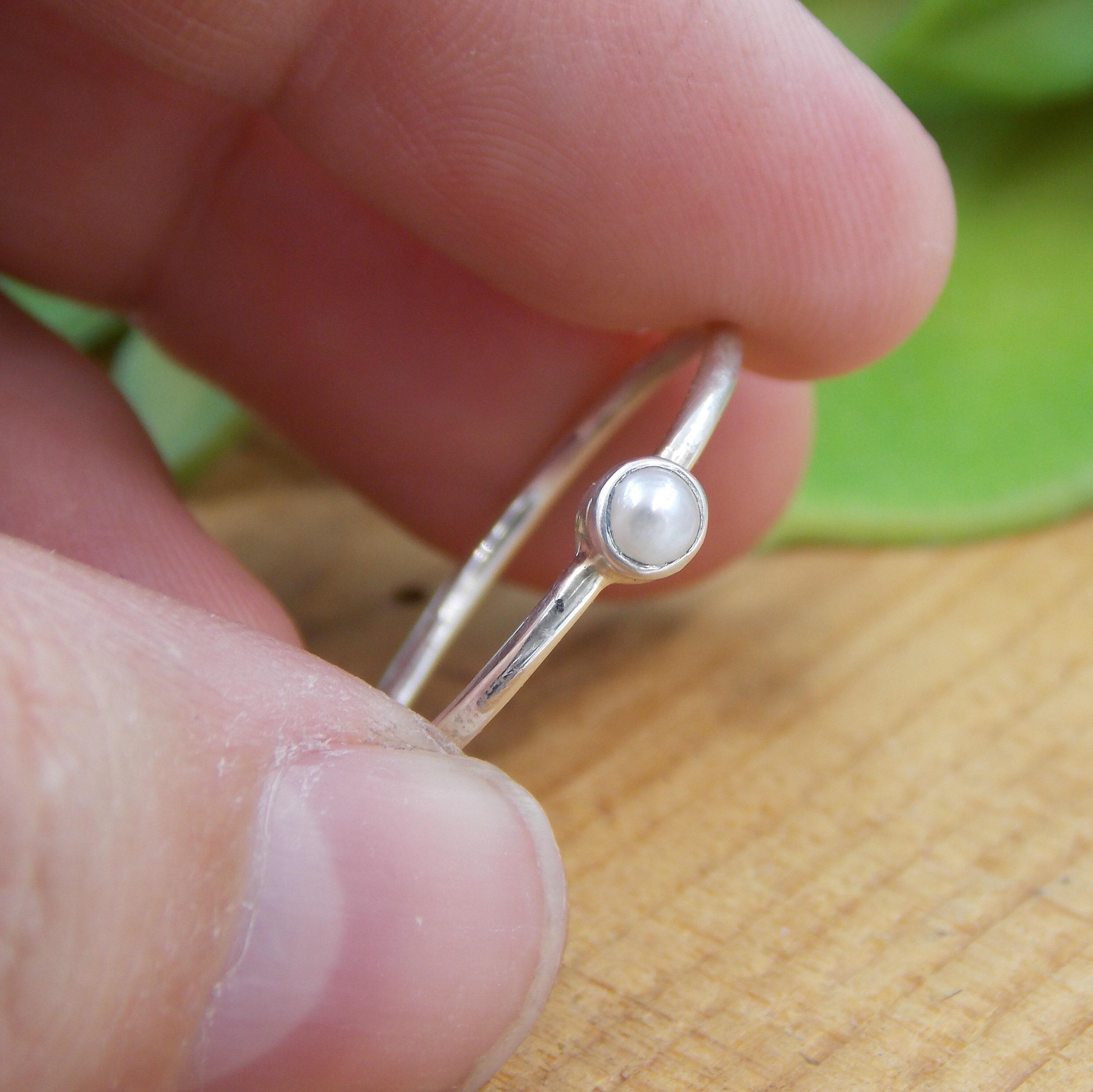 Charming AAA+ 10-11mm real natural south sea white round pearl ring 18k  Gold | eBay