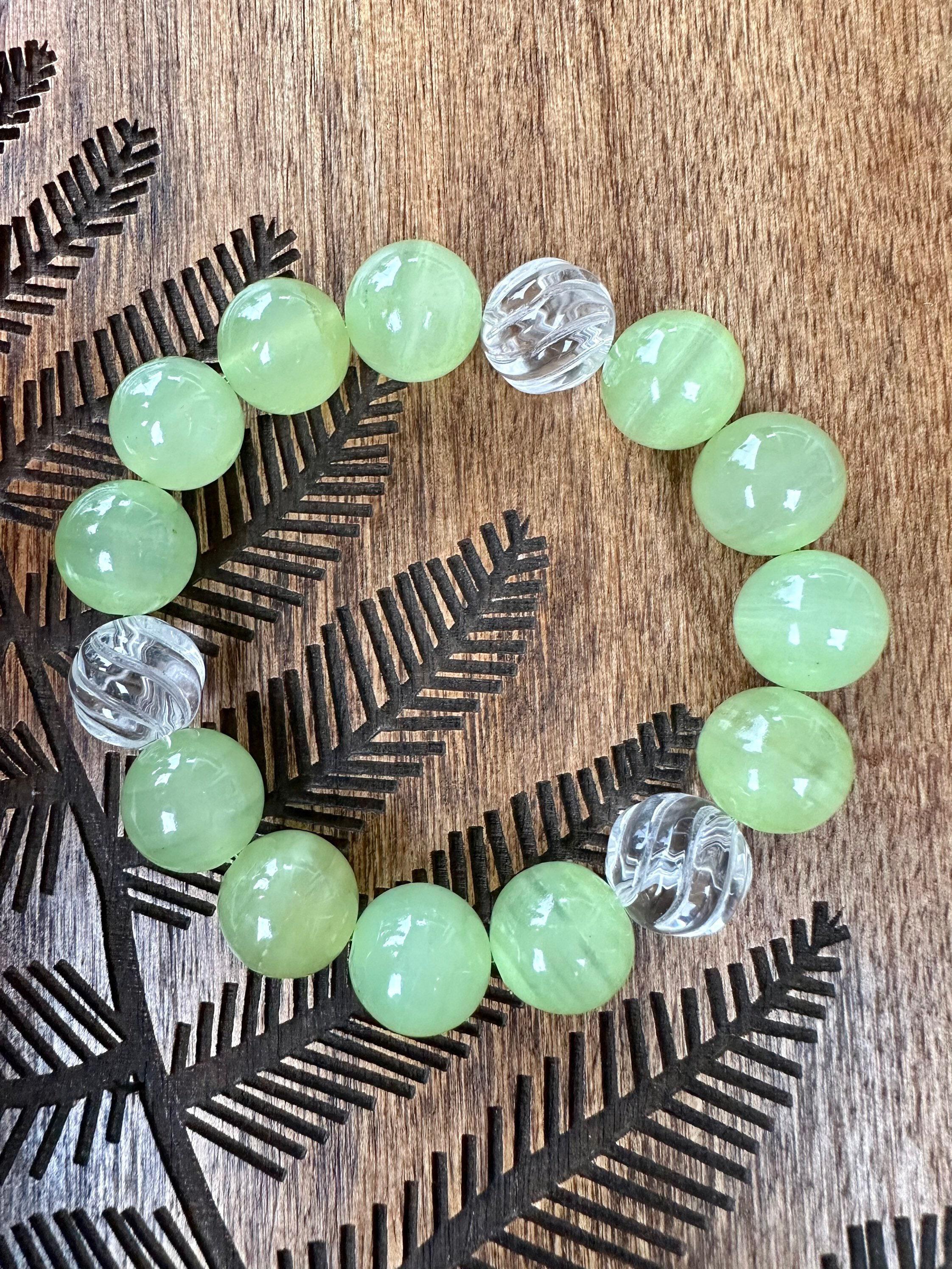 Green hot sale calcite beads