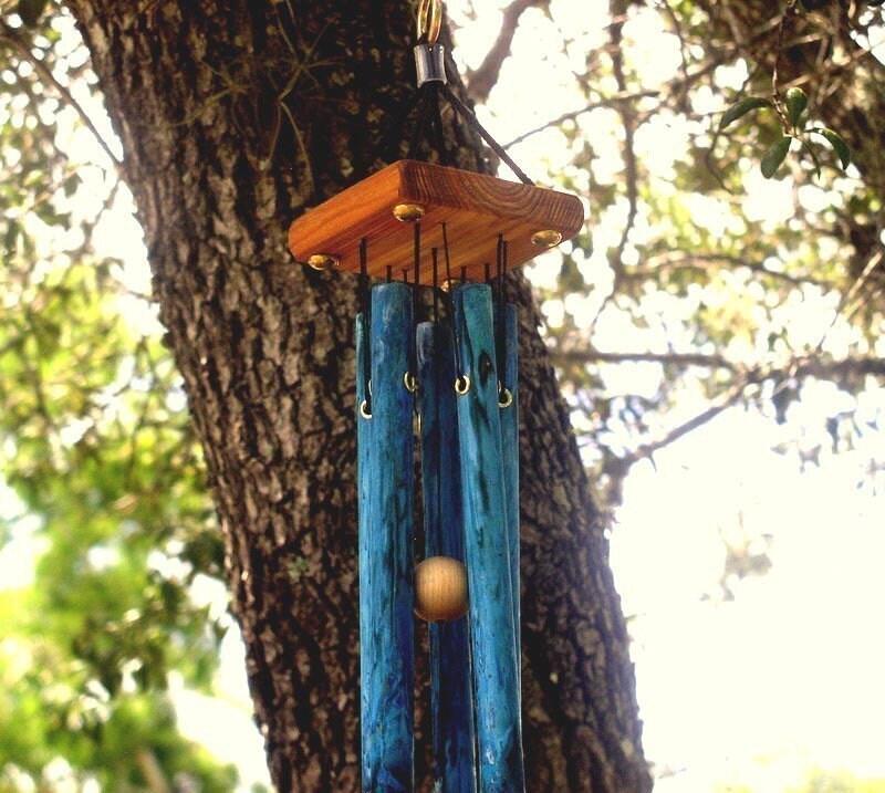 Small Copper deals Wind Chime with Blue Patina