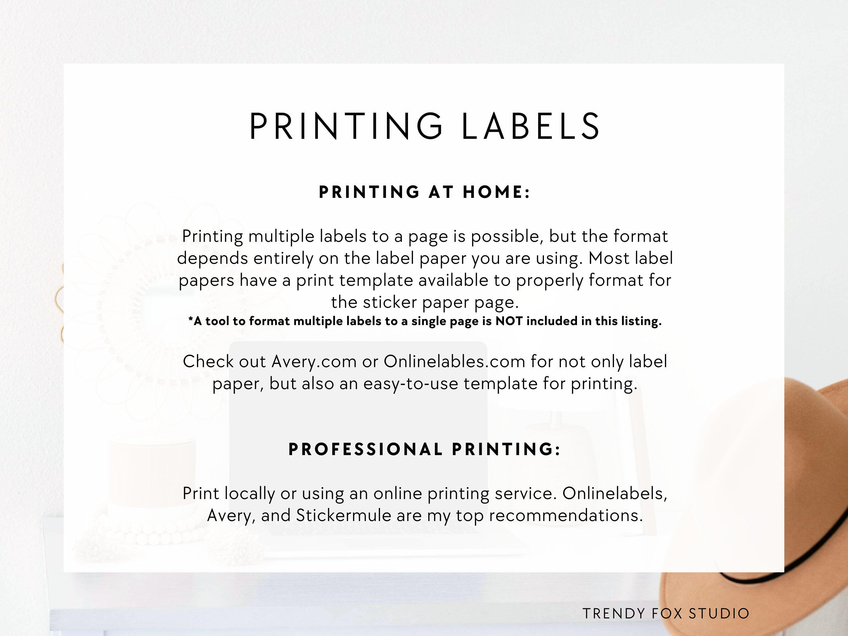 Editable Avery Spice Jar Labels Modern Minimalist Printable 