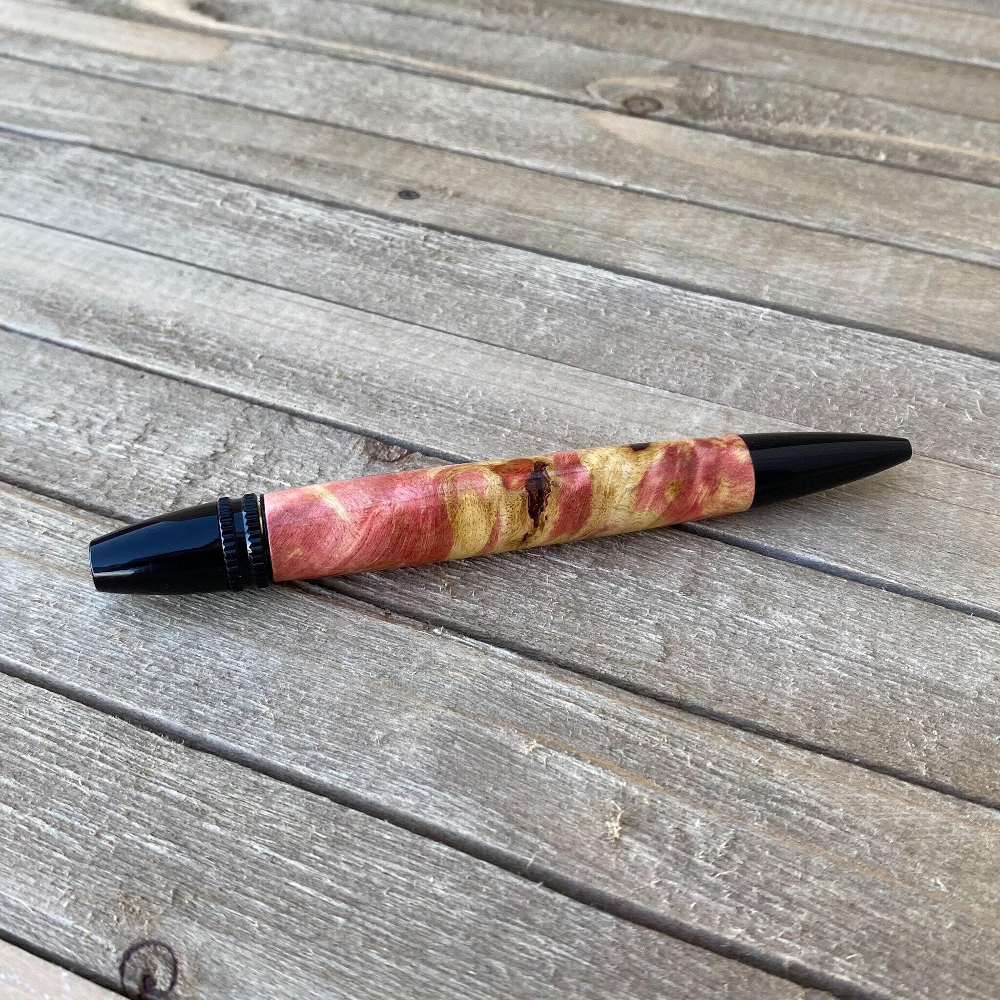 Pink Dyed Burl Wood store Pen