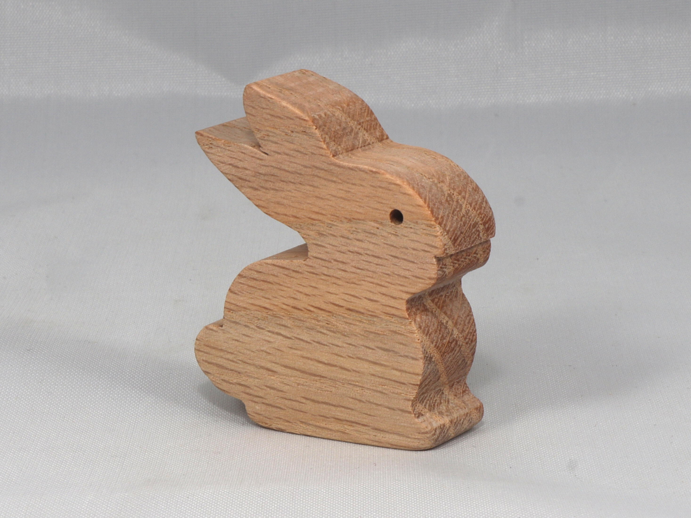 Handmade freestanding wood toy bunny rabbit cutout unpainted, sanded, and ready to paint from my Itty Bitty Animal Collection.