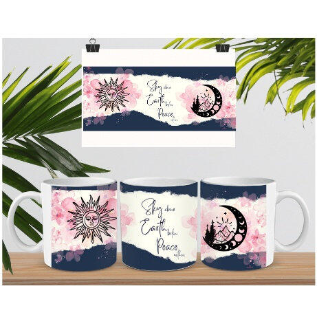 Thank You, Mom - flowers mug, cup wrap sublimation design