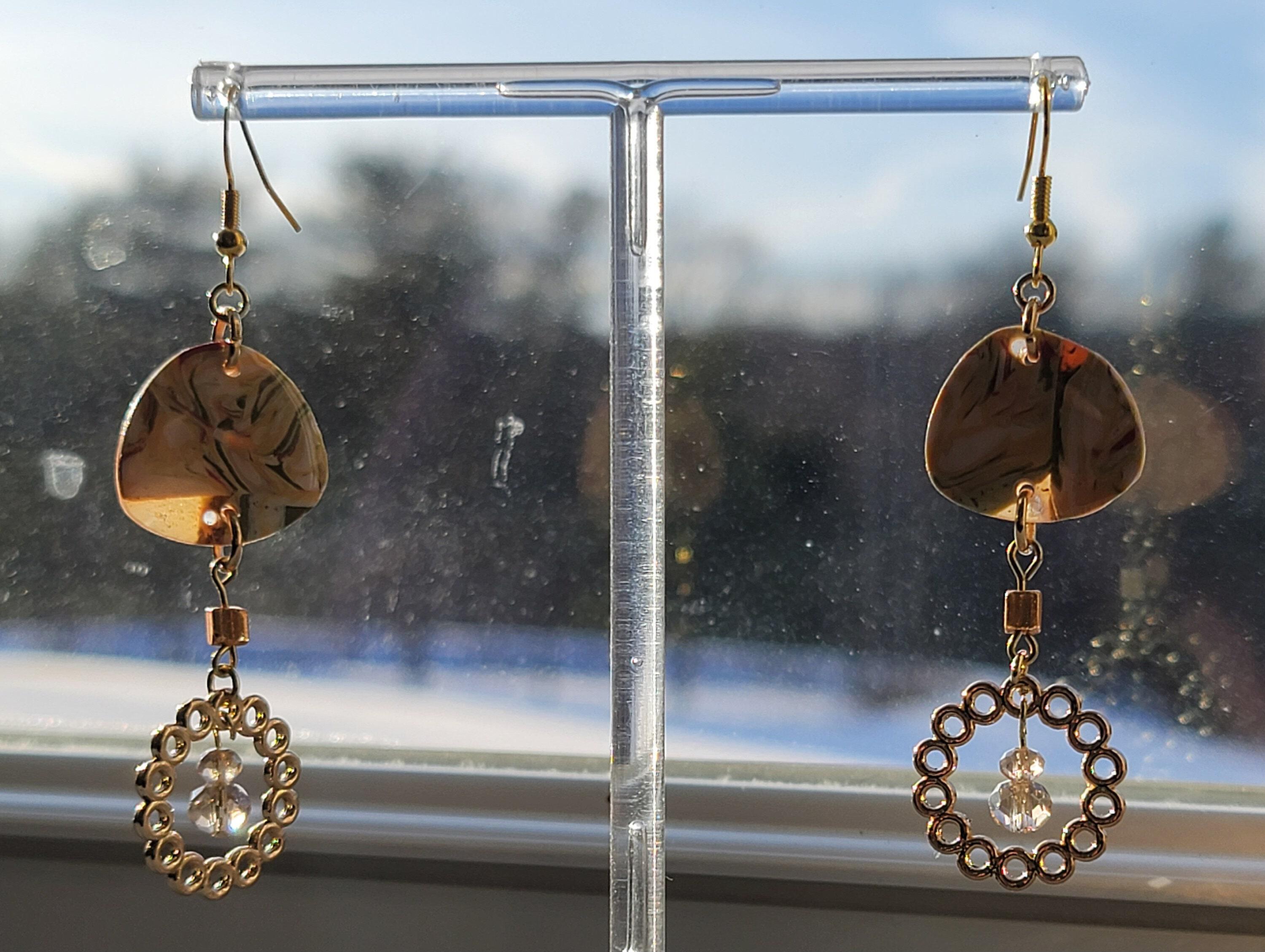 Delicate Translucent Polymer Clay Earrings 