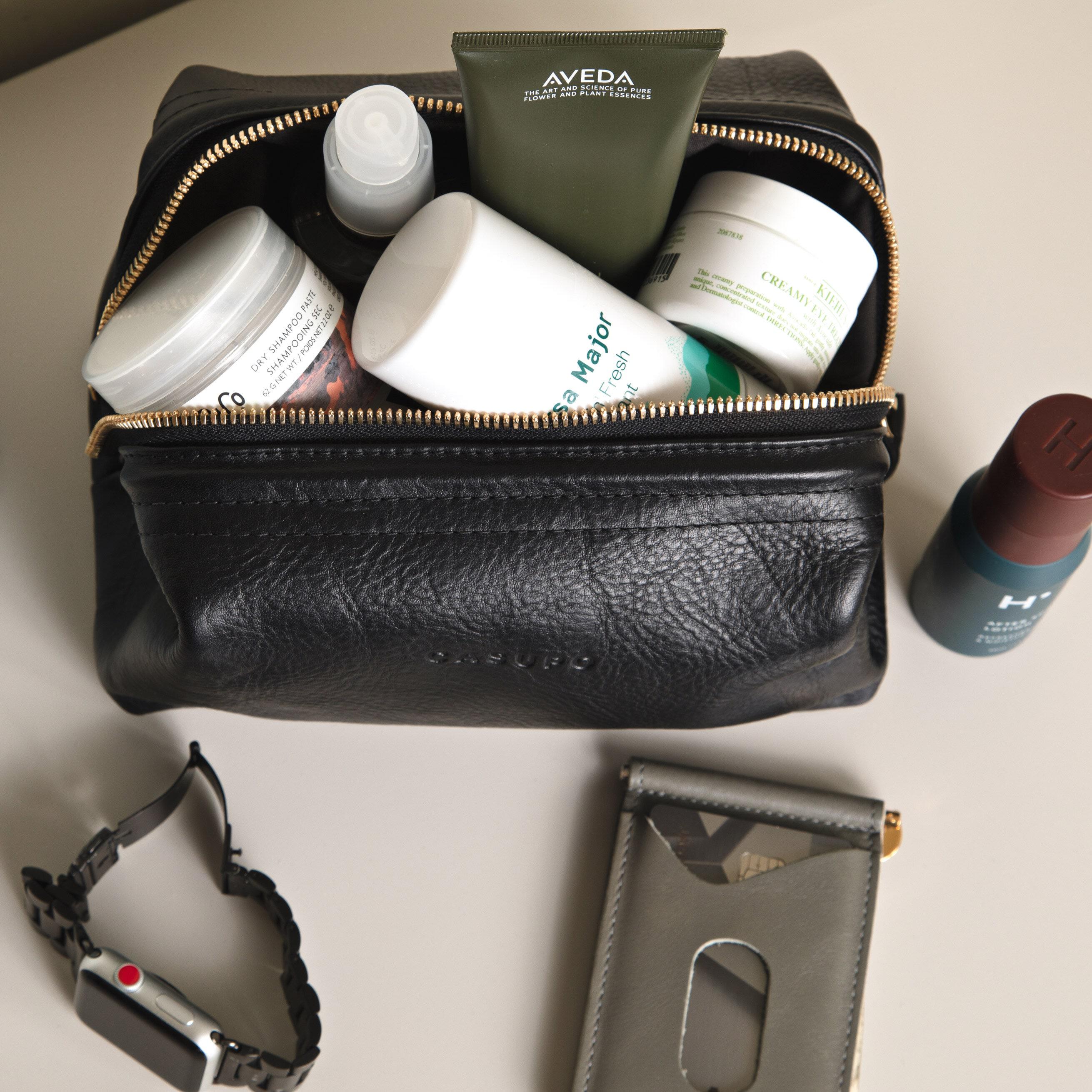 Mens toiletry bag, travel cosmetic bag, mens dopp kit shaving kit bag  designer cosmetic bags luxury toiletry bag christmas gift travel gift