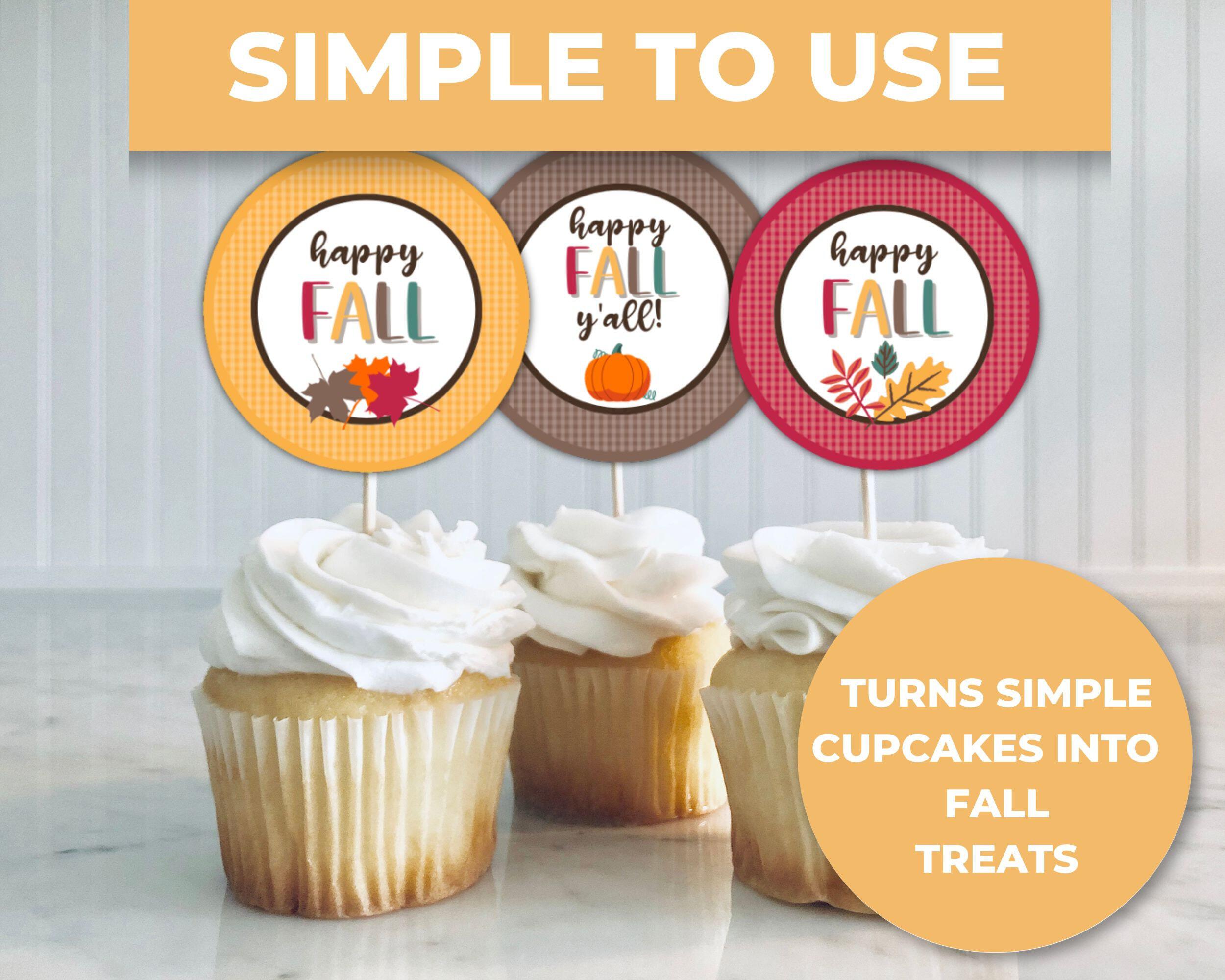Printable Thanksgiving Cupcake Toppers - I Scream for Buttercream