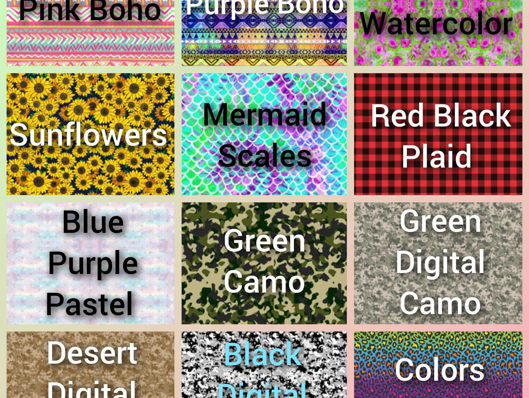 Patterned Color Options