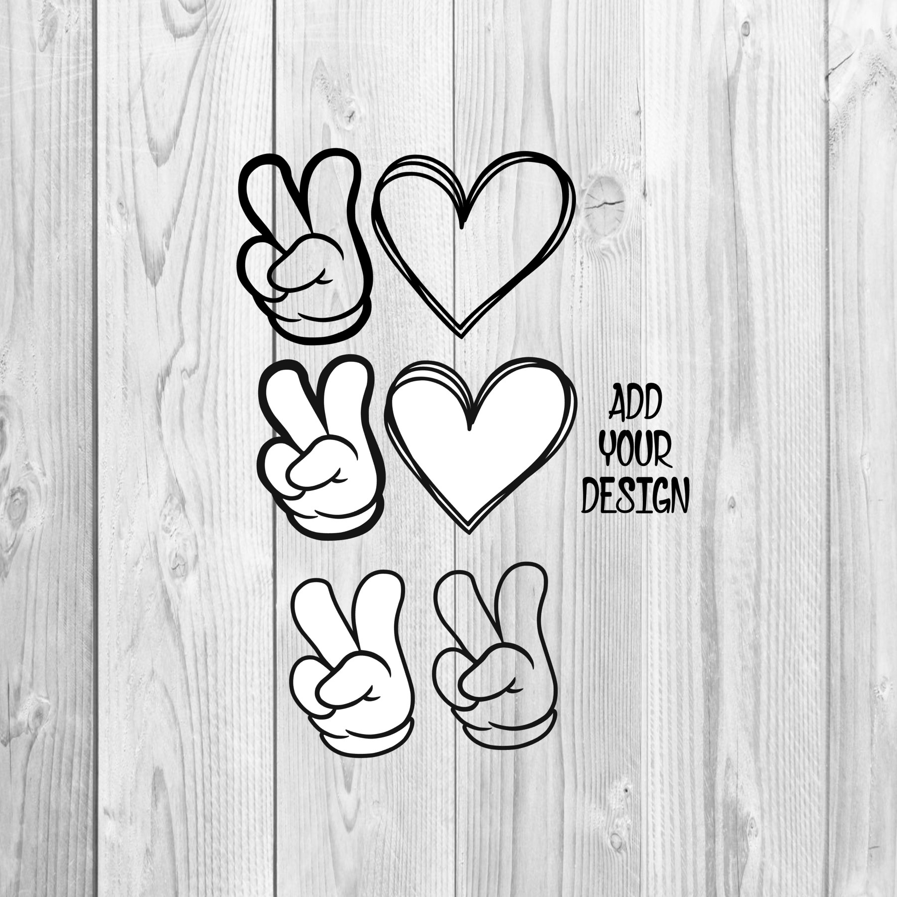 Art & Collectibles :: Peace Love SVG, Hand Peace Sign SVG, Hand Drawn Heart Svg, Cricut ...