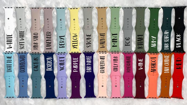 Jewelry :: Watches :: Watch Bands :: MAKE A WISH Apple Watch , Apple Watch Band , Silicone , S/M band , M/L Watch Band , Personalized , Gifts under 25