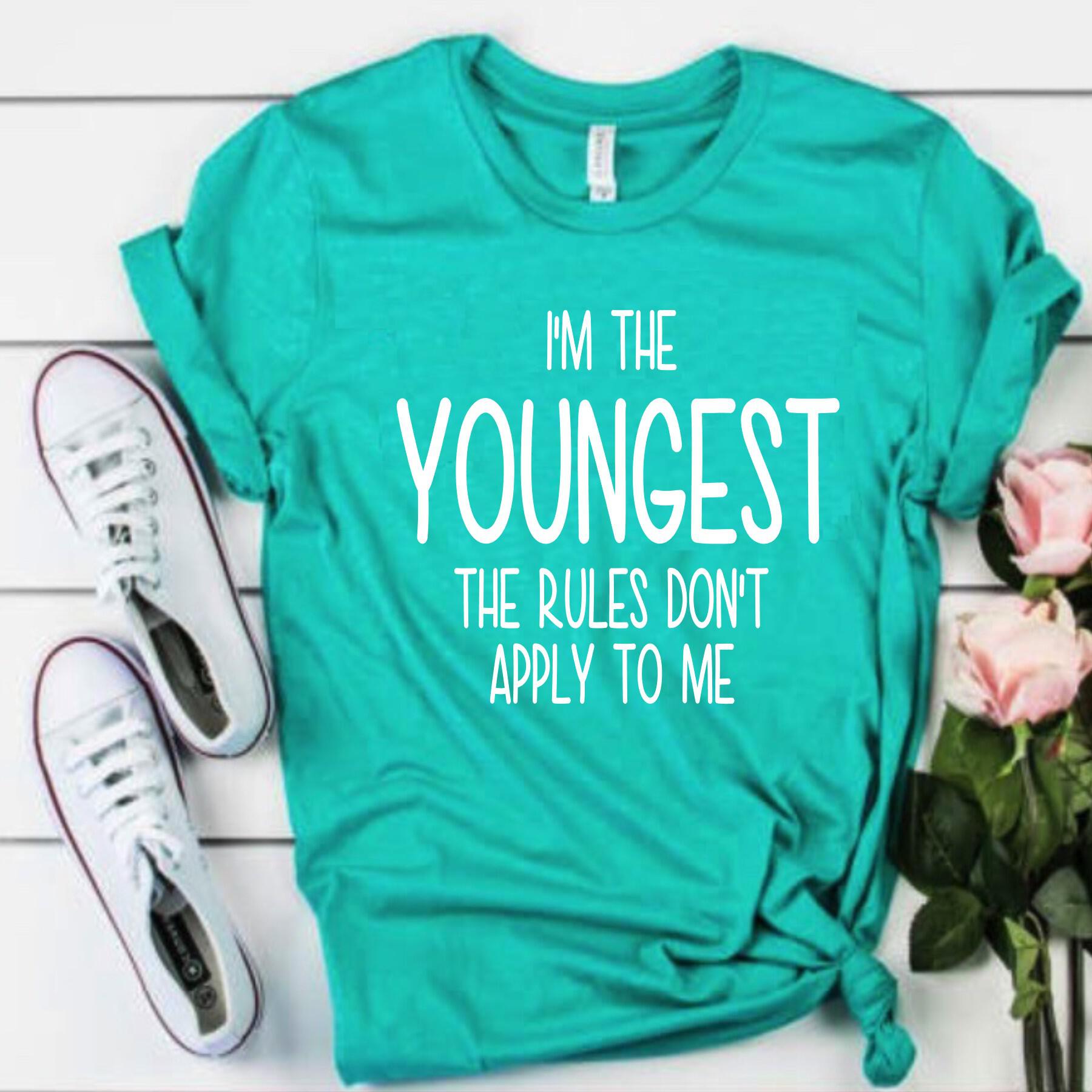 Funny Adult Sibling Oldest, Middle, and Youngest Shirts, Sibling Tees, Brother and Sister Tees