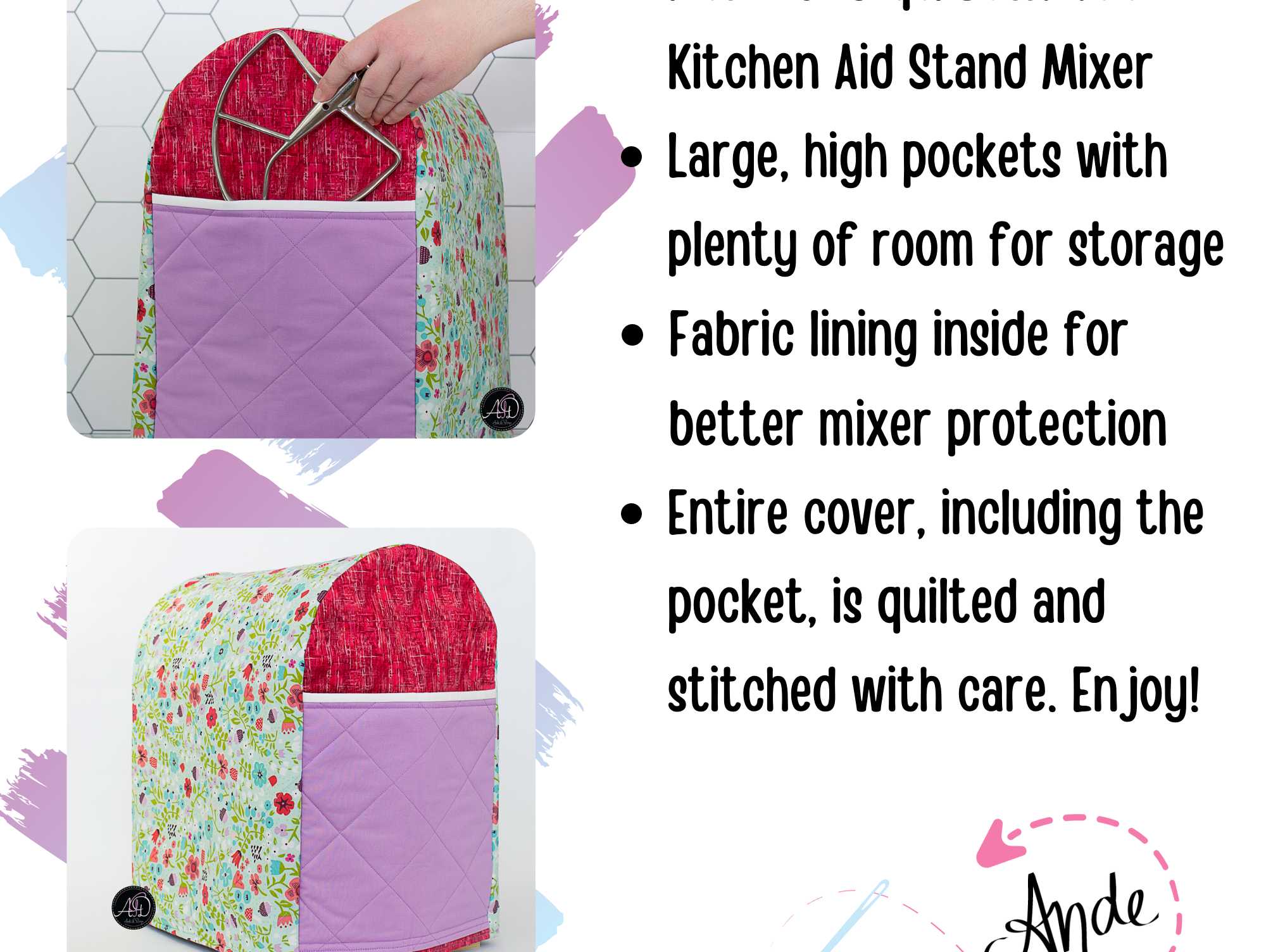 Customized Kitchenaid Mixer Cozy Stand Mixer Cover Mixer Protector