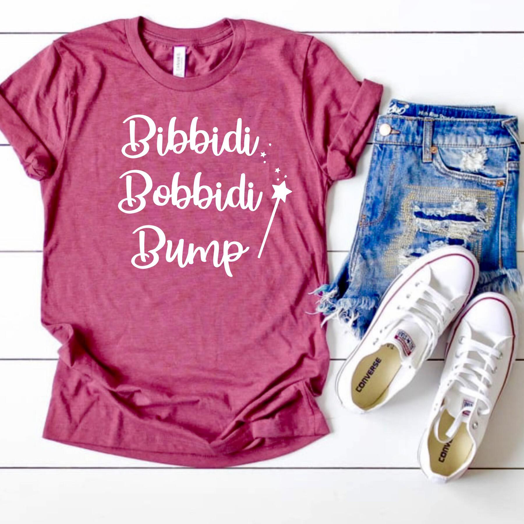 Bibbidi Bobbidi Bump, Pregnancy Announcement Shirt, Disney Maternity ...