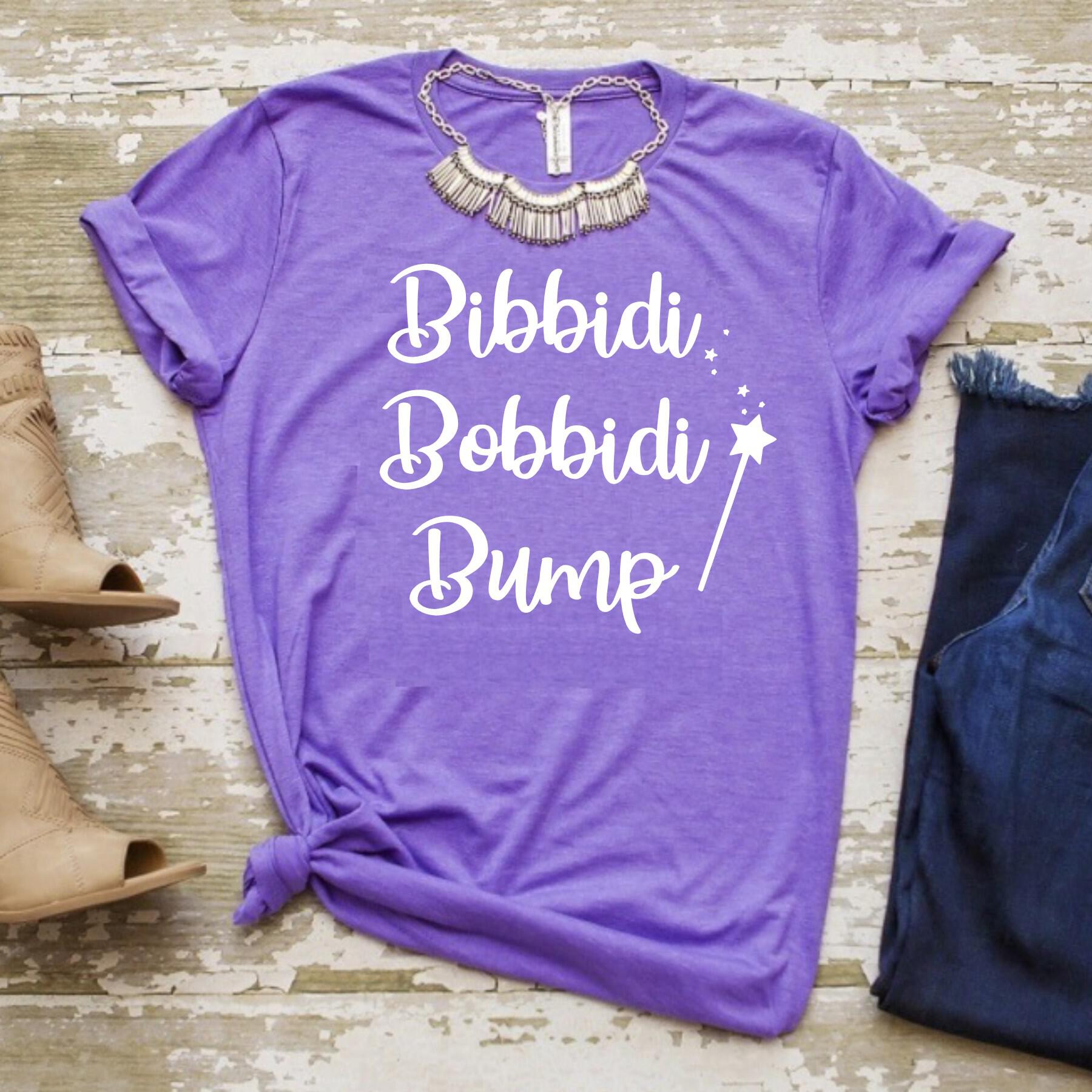 Bibbidi Bobbidi Bump, Pregnancy Announcement Shirt, Disney Maternity**  (Please Read Description), Funny Pregnancy Shirt, Cinderella Shirt, Bump  Alert