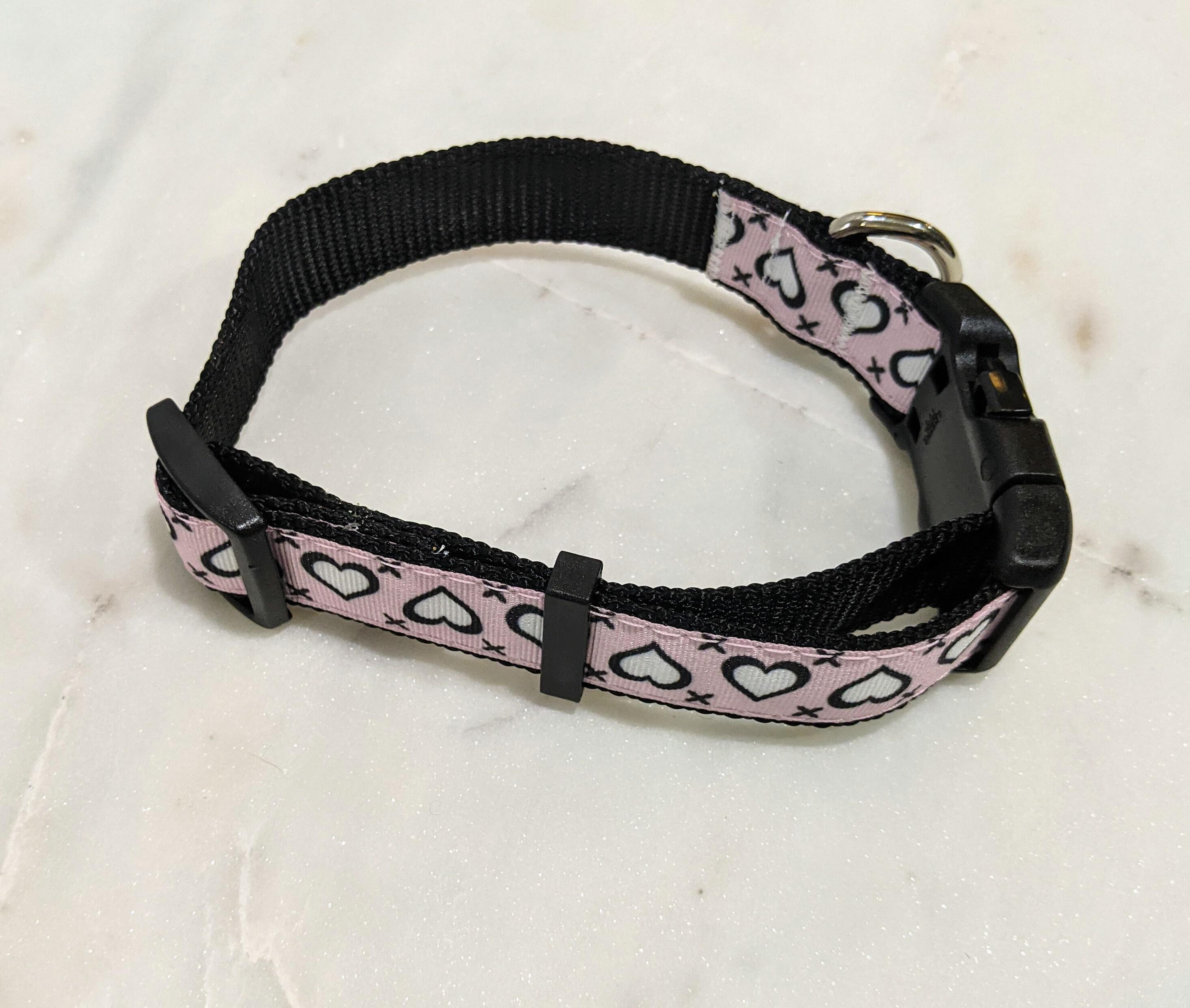 handmade heart dog collar