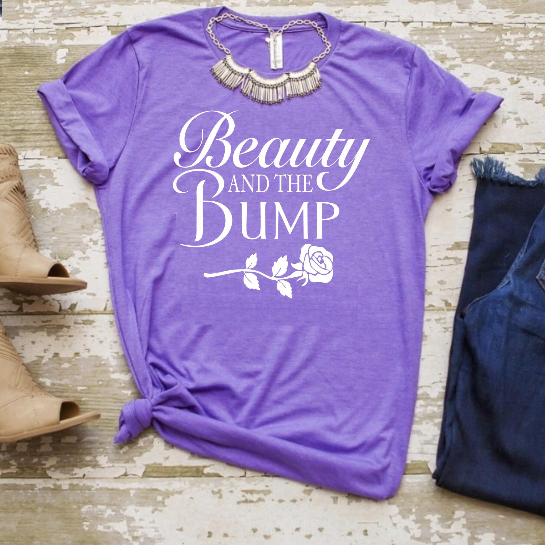 Beauty and The Bump, Pregnancy Announcement Shirt, Disney