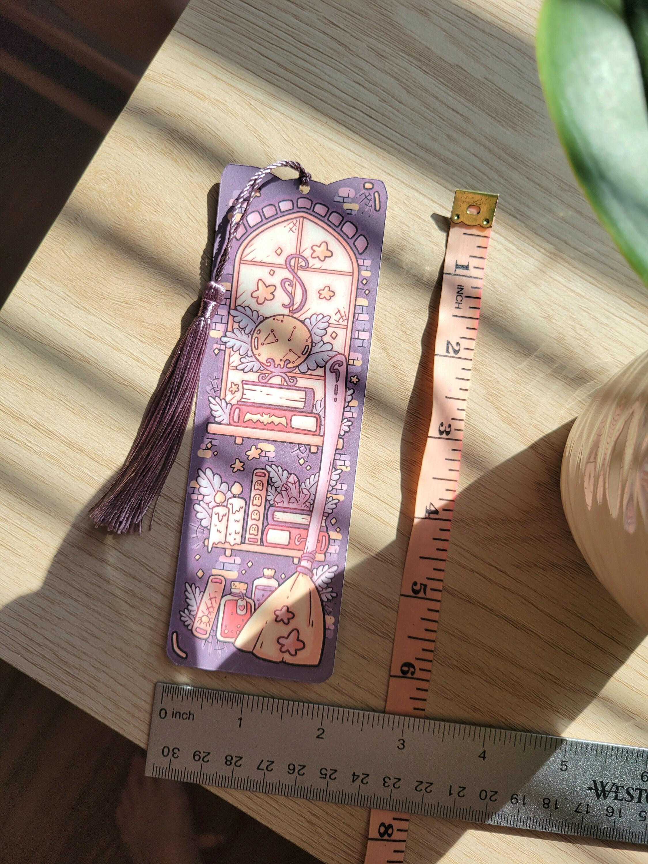 Laminated Bookmark With Ribbon for Book Lovers, Paper Bookmark