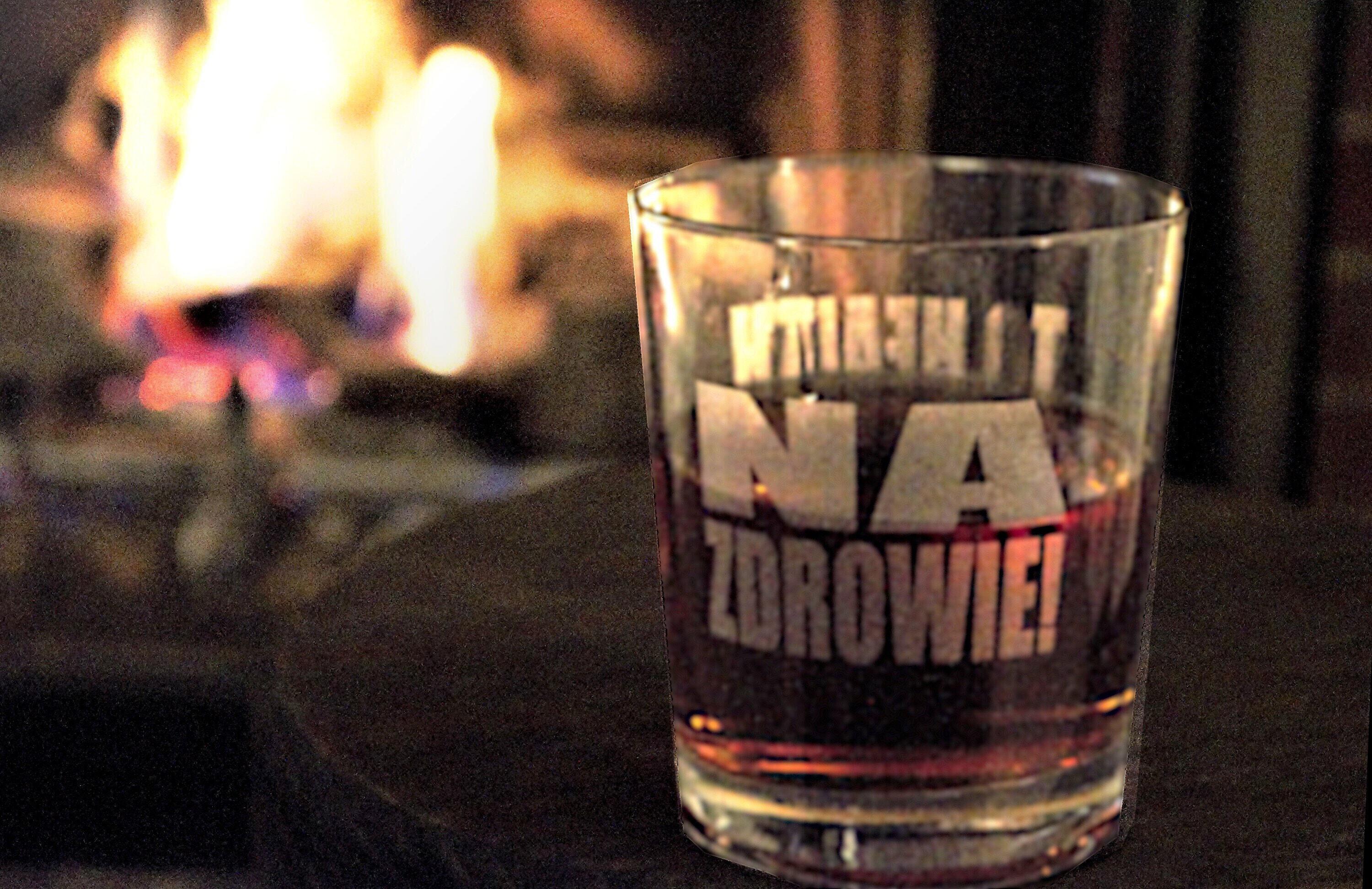 Products Custom Barware Glasses Toast To Health (Polish and