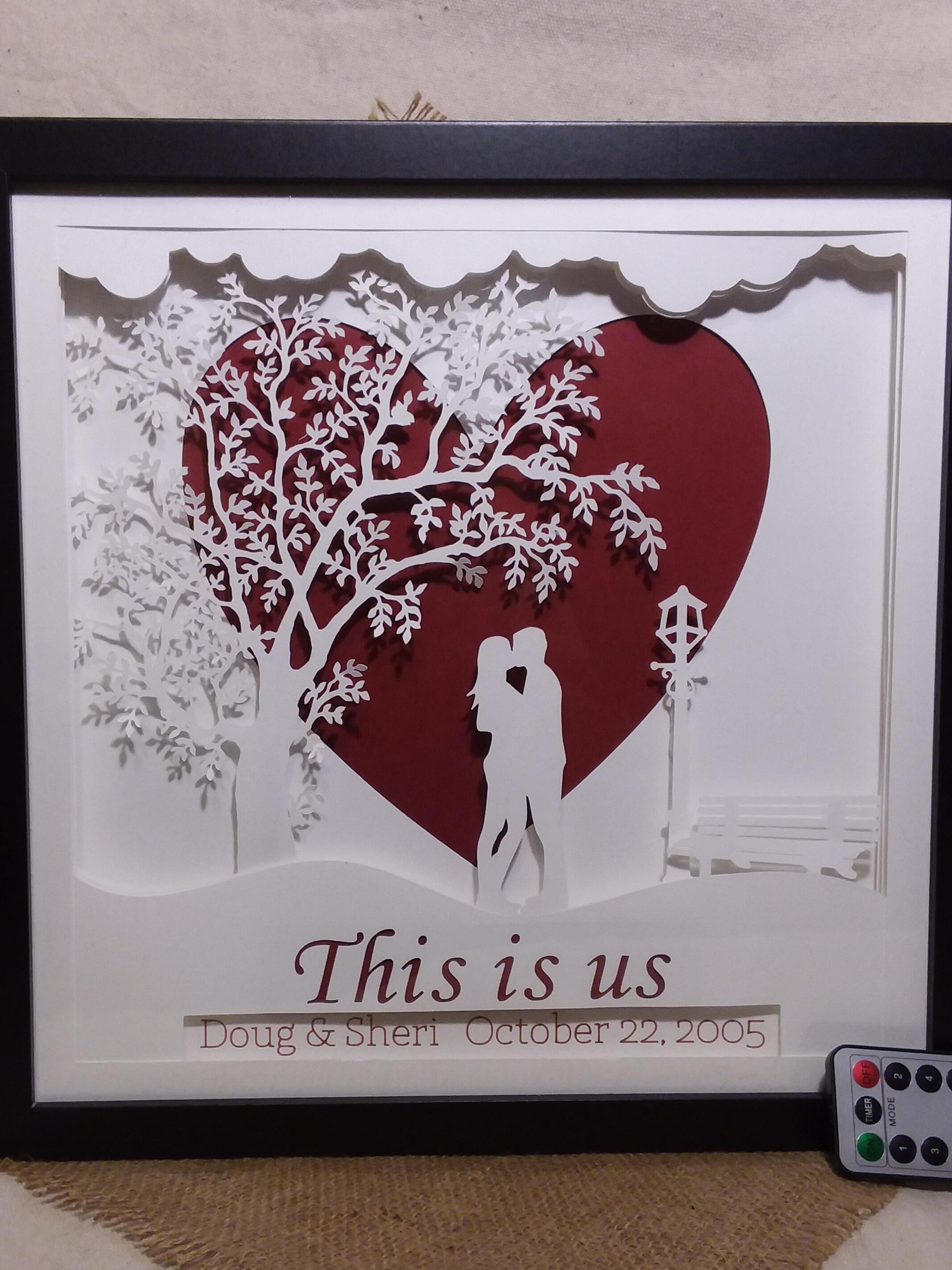 Home & Living :: Home Decor :: Valentine's Day 3D SVG for Shadow Box