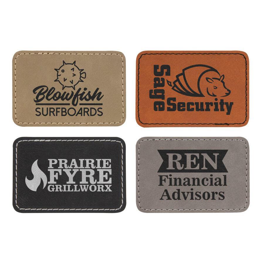 Leather Patch With Heat Adhesive, Rectangle 3 x 2