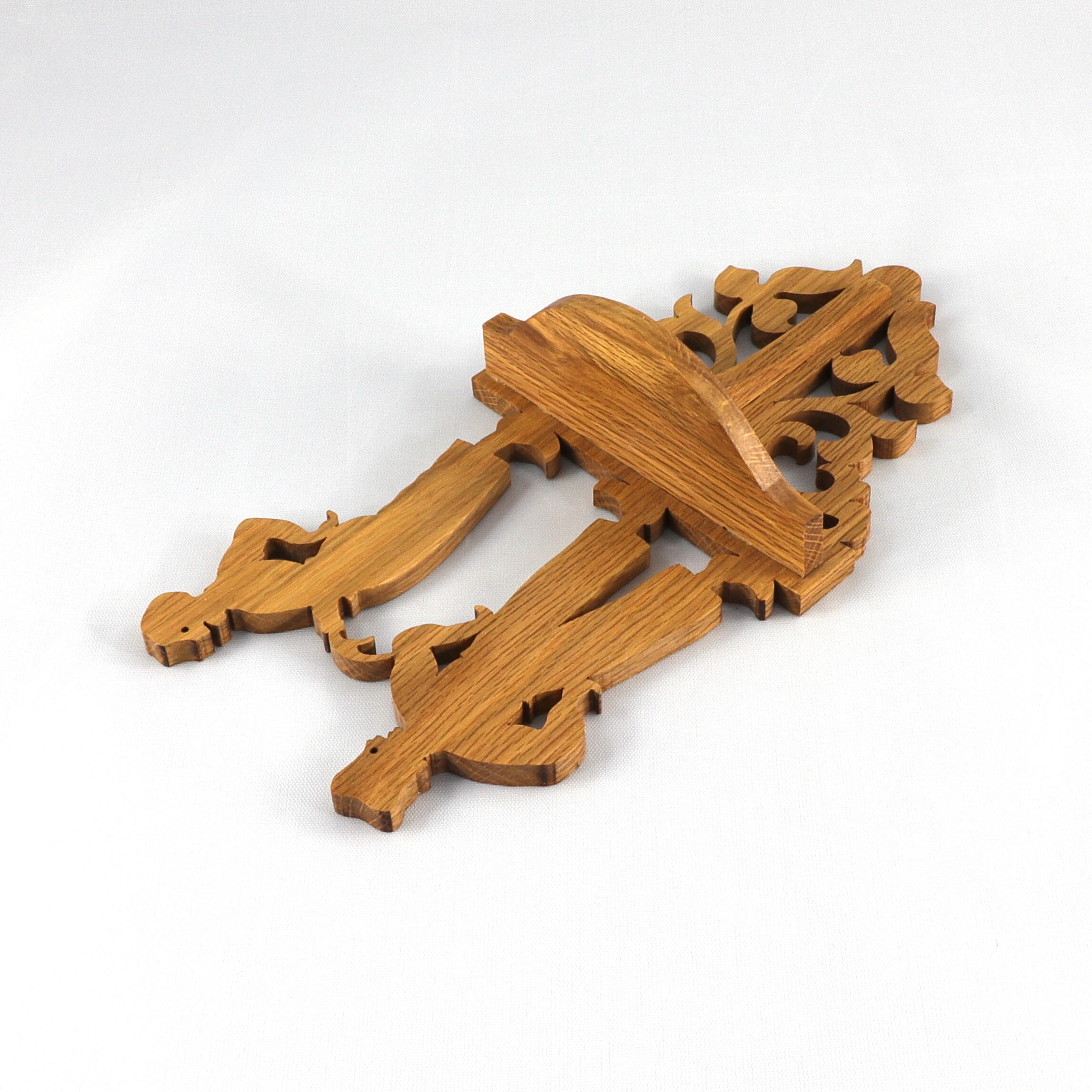 Handcrafted Victorian Wall Shelf made from premium hardwood, skillfully finished with Polyurethane for home decor or showcasing small items.