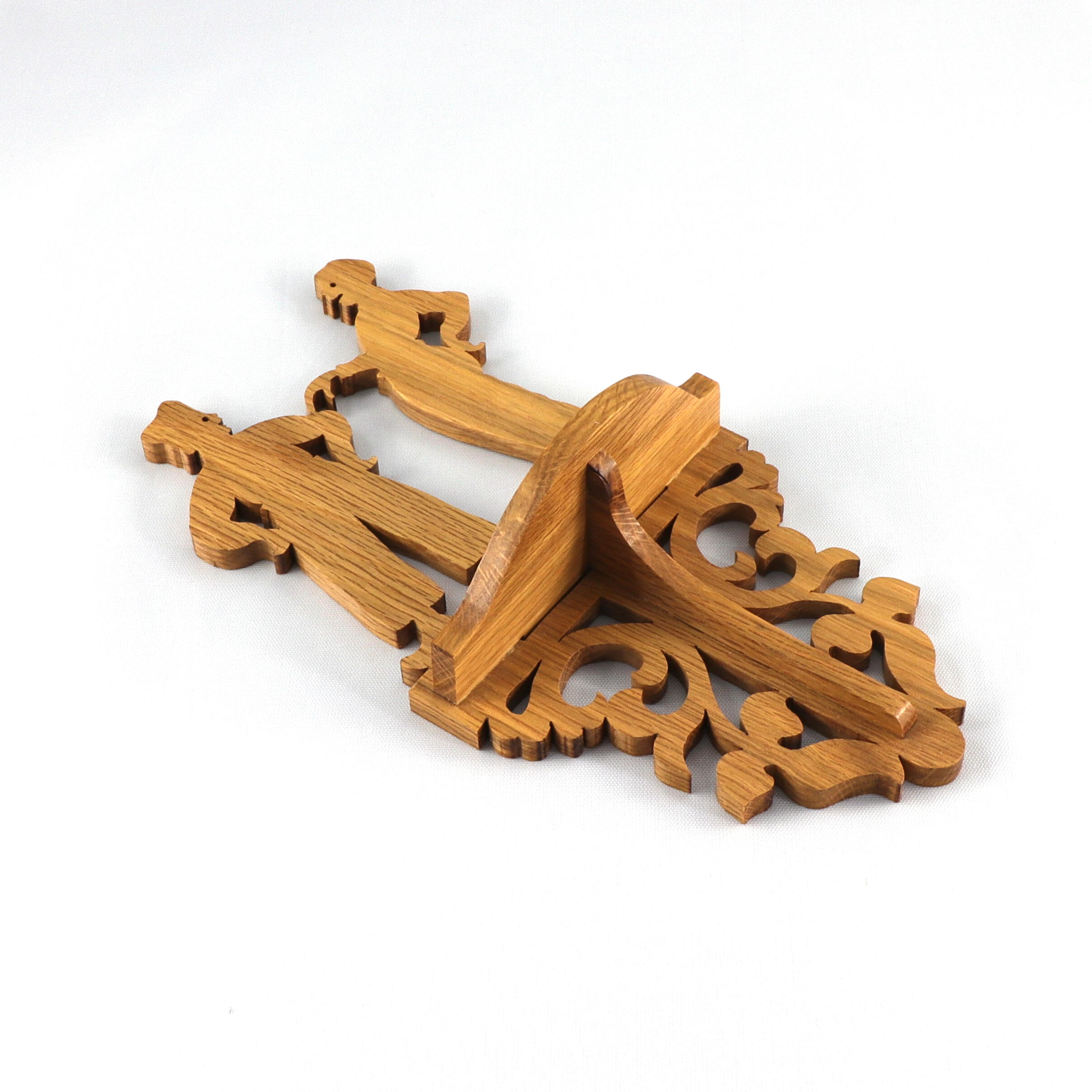 Handcrafted Victorian Wall Shelf made from premium hardwood, skillfully finished with Polyurethane for home decor or showcasing small items.