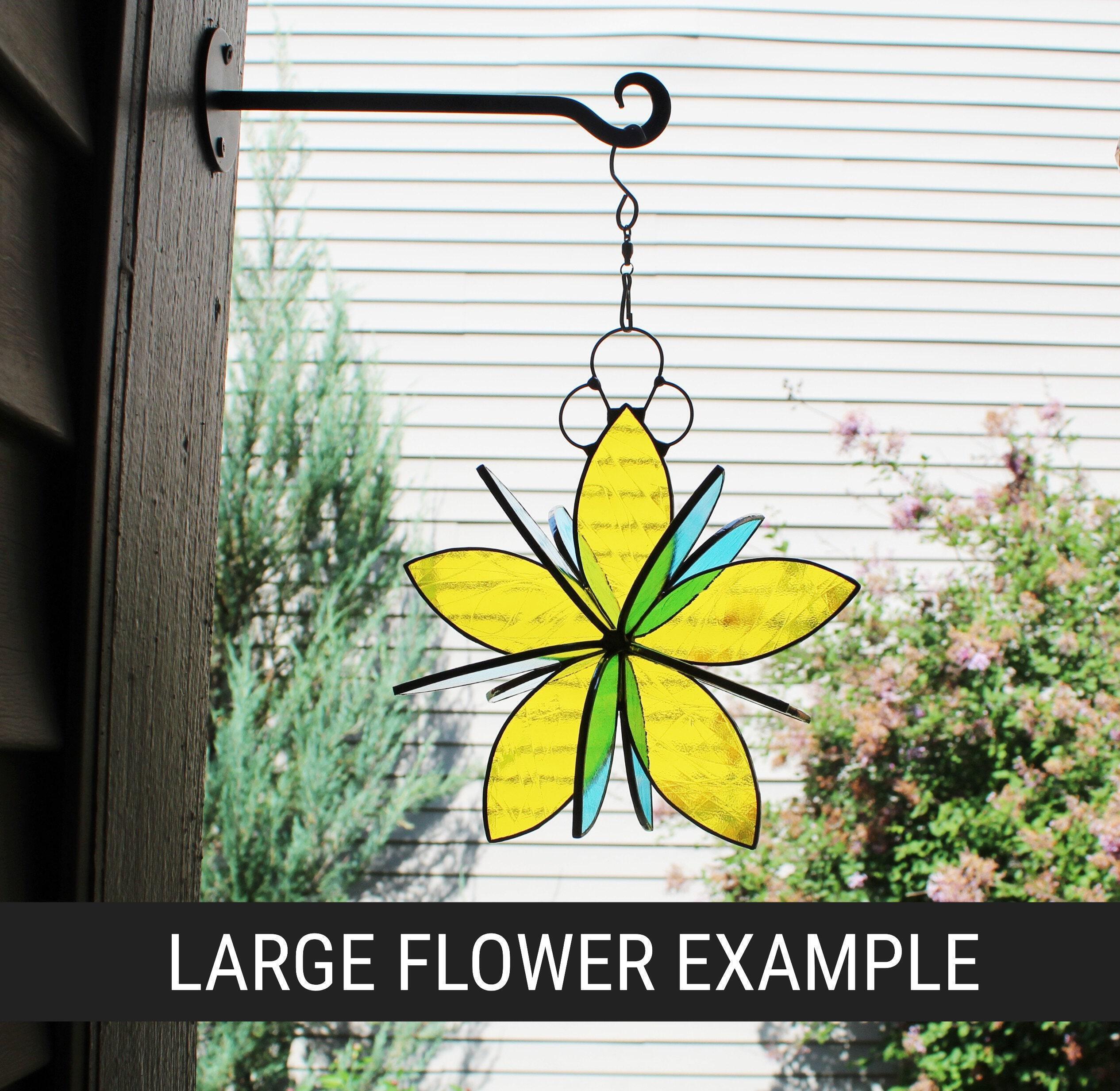 Stained Glass Flower Suncatcher boho offers art home deco gift