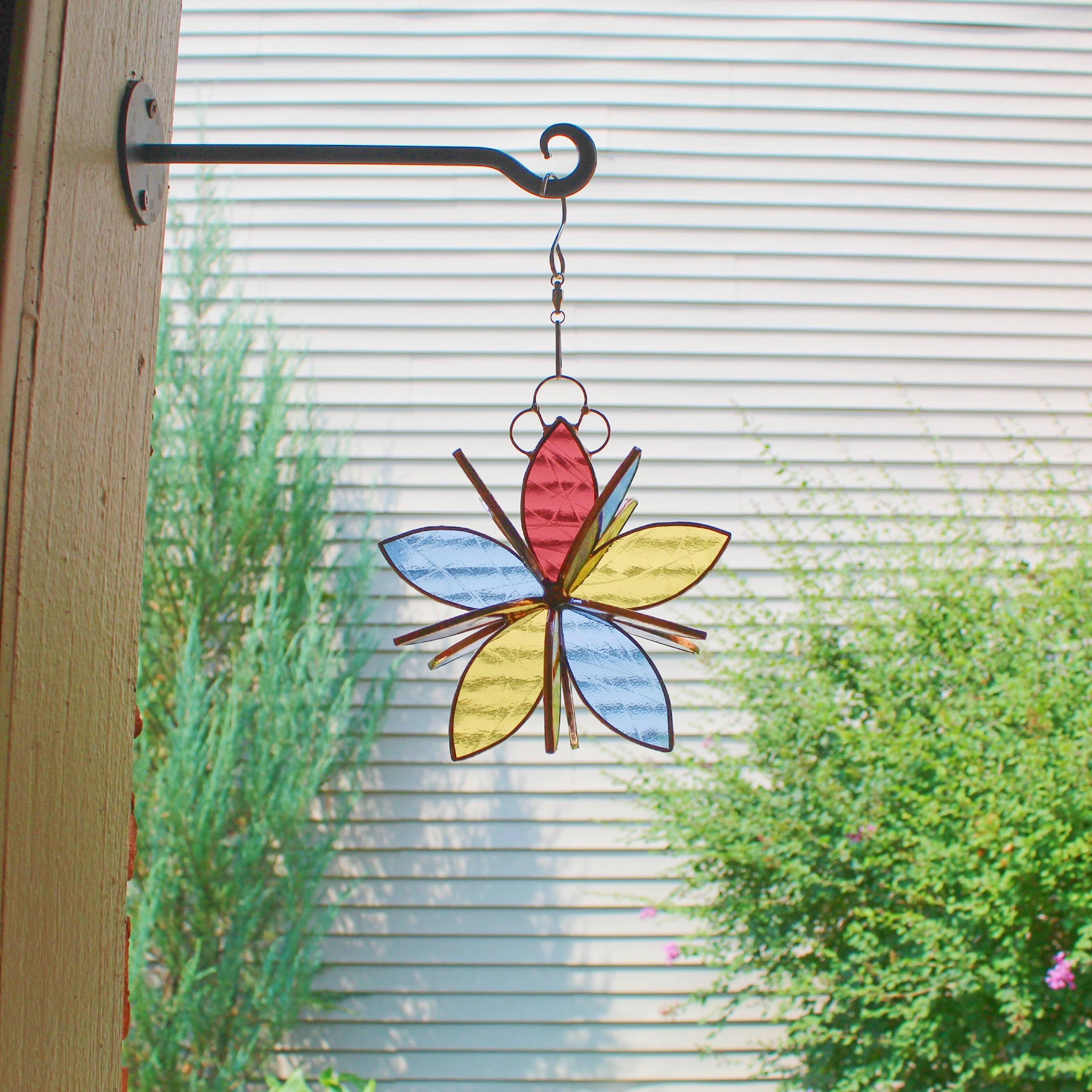 Stained glass popular paint palette and brush suncatcher, wall hanging