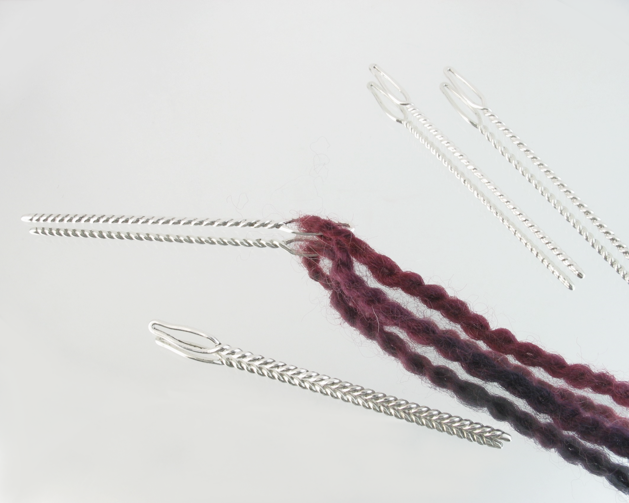 sterling silver crochet darning needle
