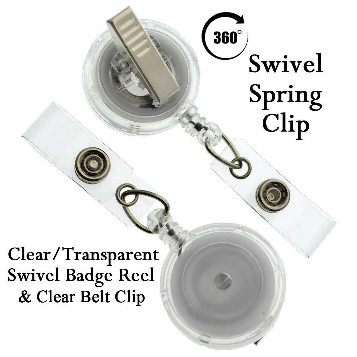 Clear Swivel or Belt Clip