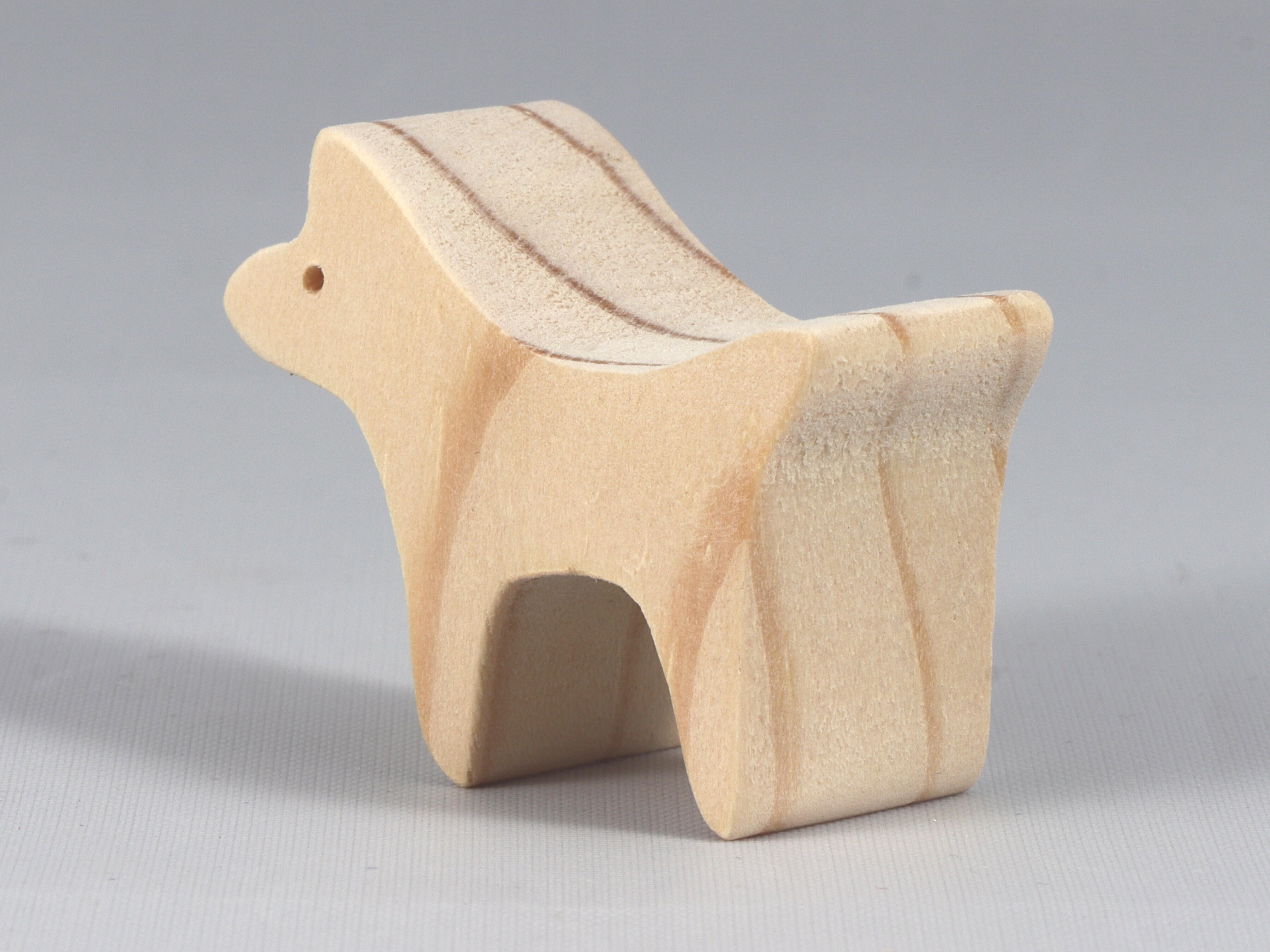 Handmade Wood Toy Dog Cutout, Unfinished, Sanded, and Ready to Paint. Perfect for kids' toys or crafts. From My Itty Bitty Animals Collection.