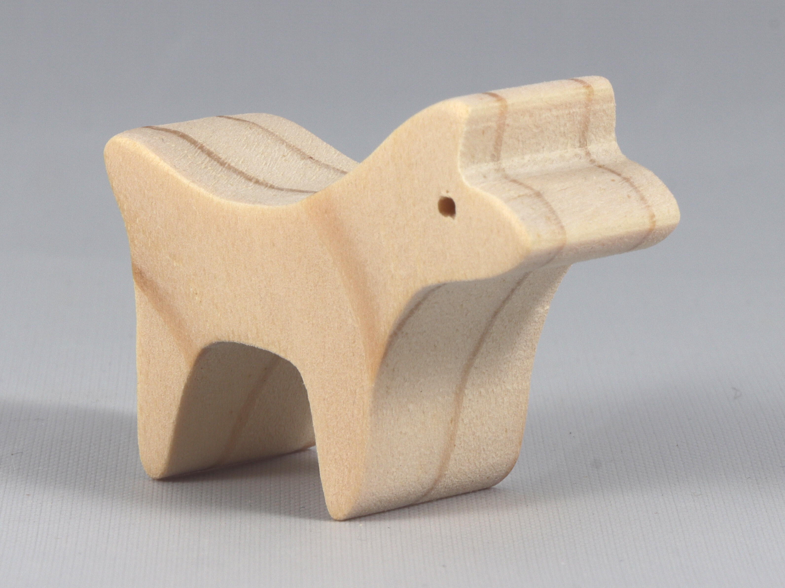 Handmade Wood Toy Dog Cutout, Unfinished, Sanded, and Ready to Paint. Perfect for kids' toys or crafts. From My Itty Bitty Animals Collection.