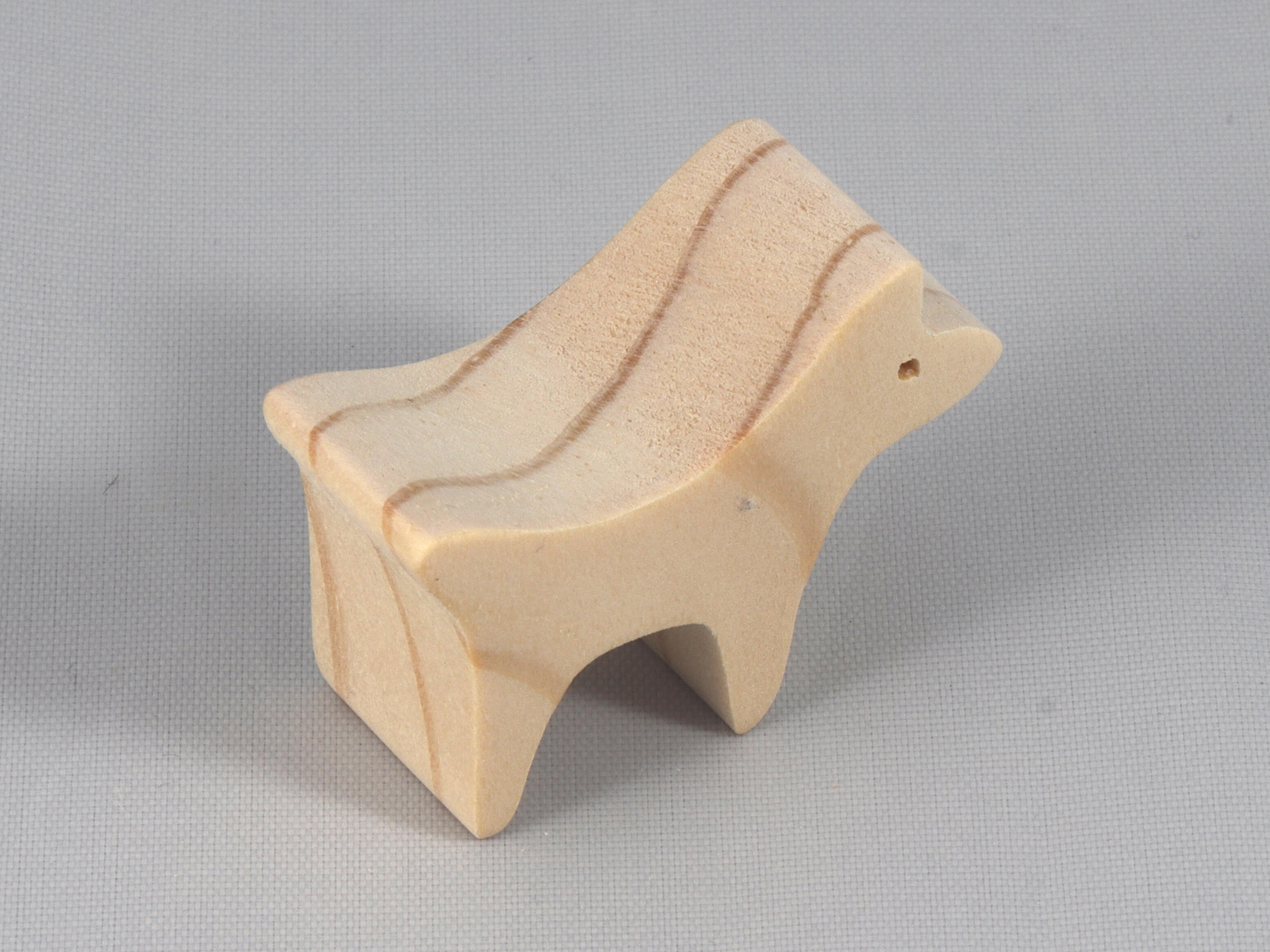 Handmade Wood Toy Dog Cutout, Unfinished, Sanded, and Ready to Paint. Perfect for kids' toys or crafts. From My Itty Bitty Animals Collection.