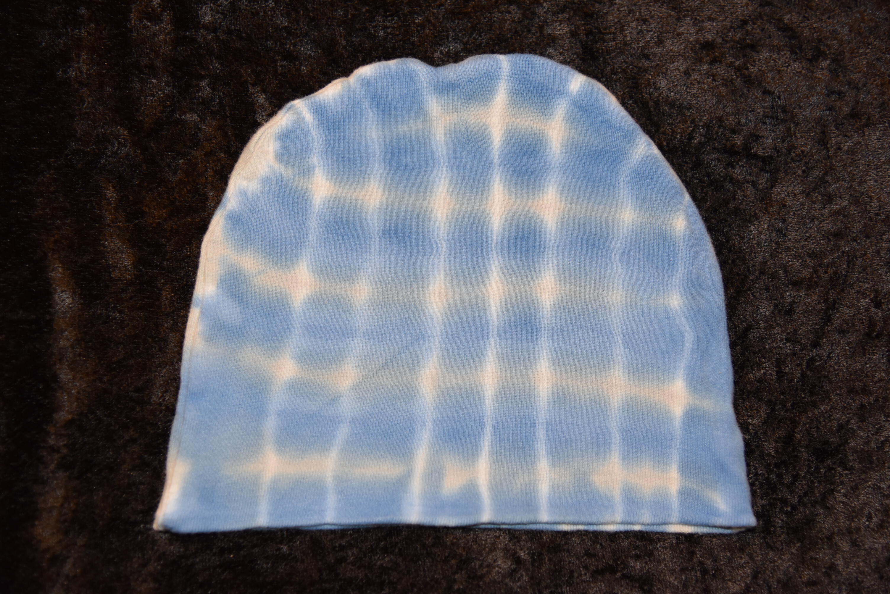 Knit Cap - Blue & Gray Stripes