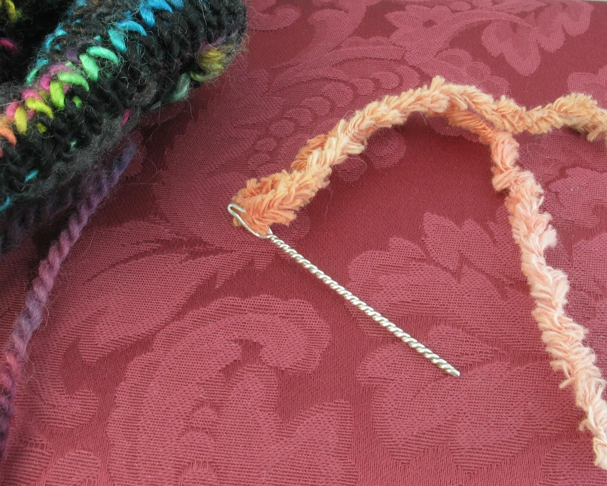 sterling silver knitting darning needle