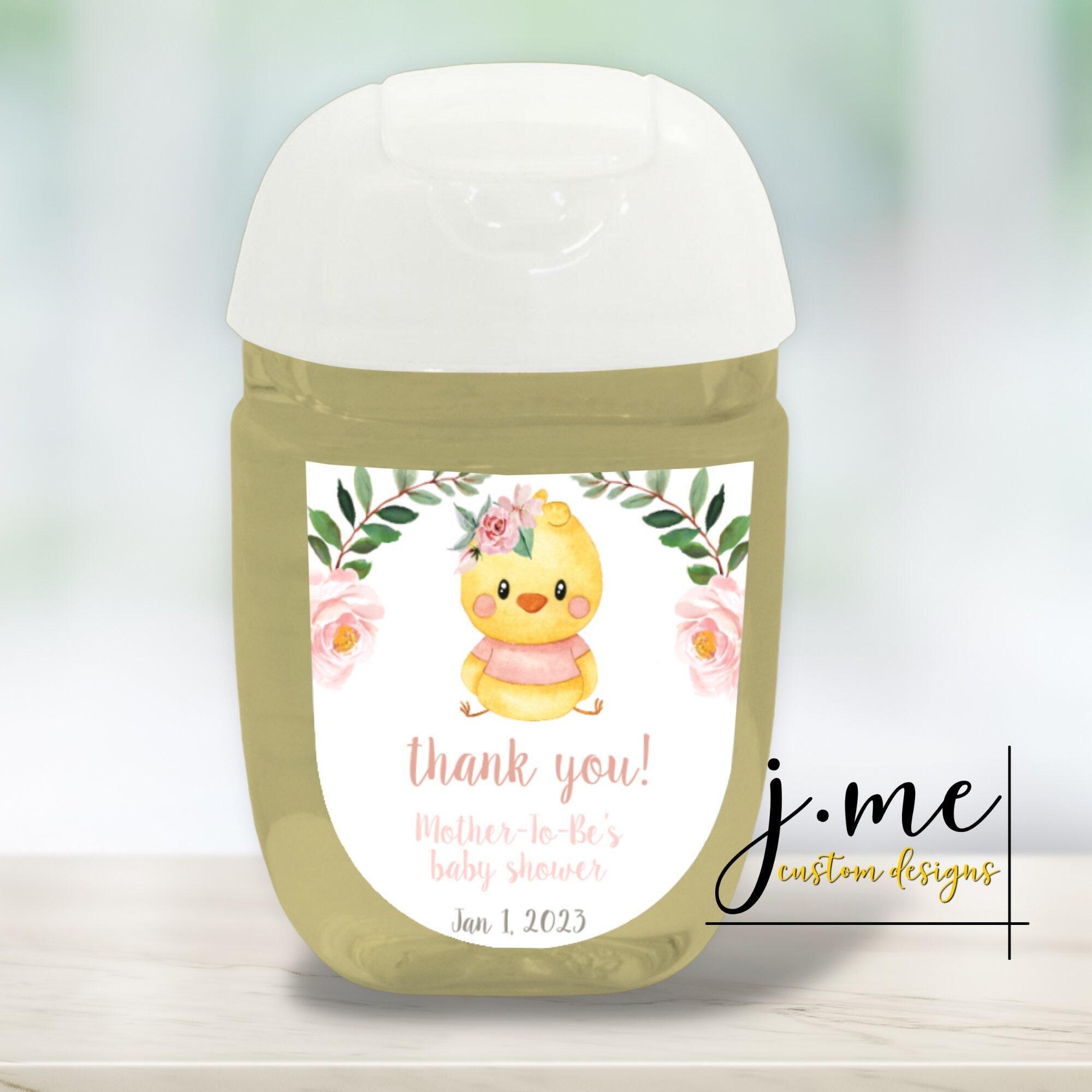 Products Baby Shower Sticker Hand Sanitizer Favor Sheet of Stickers