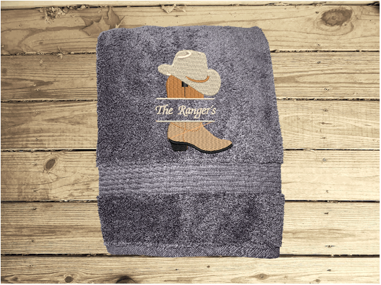 Western Theme Hanging Hand Towel - Bathroom Kitchen Decor - Embroidere –  Borgmanns Creations