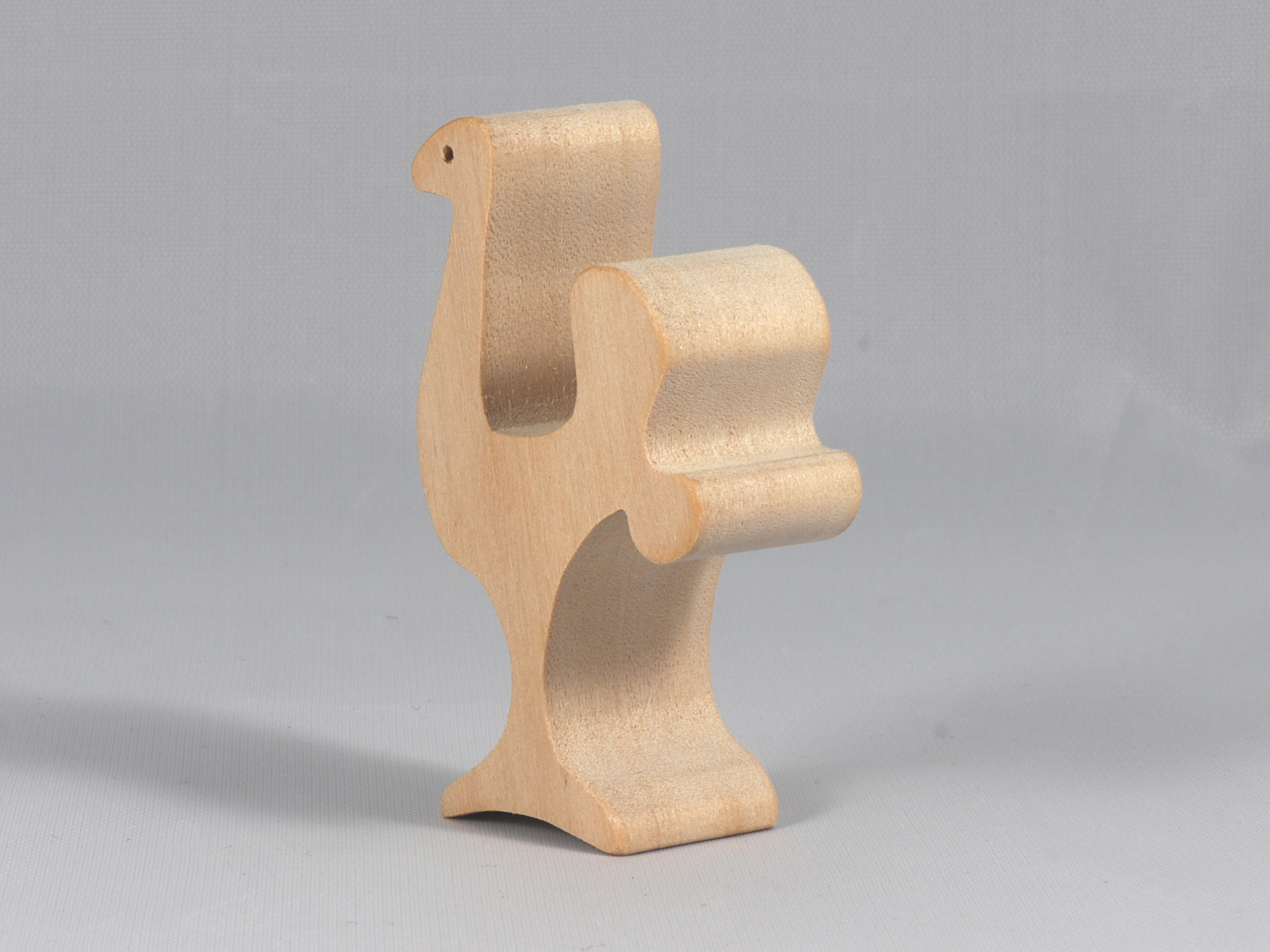 Toy Ostrich Cutout Handmade Unfinished, Unpainted, Paintable, and Ready To Paint, Freestanding From My Itty Bitty Animals Collection