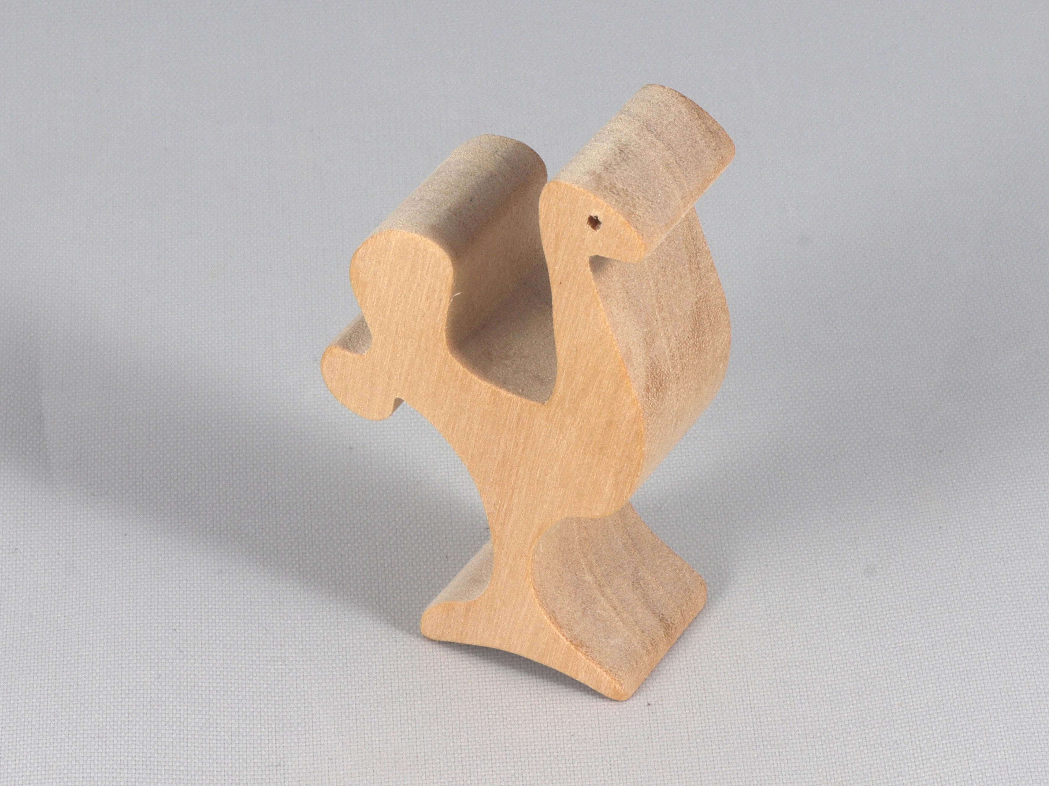 Toy Ostrich Cutout Handmade Unfinished, Unpainted, Paintable, and Ready To Paint, Freestanding From My Itty Bitty Animals Collection