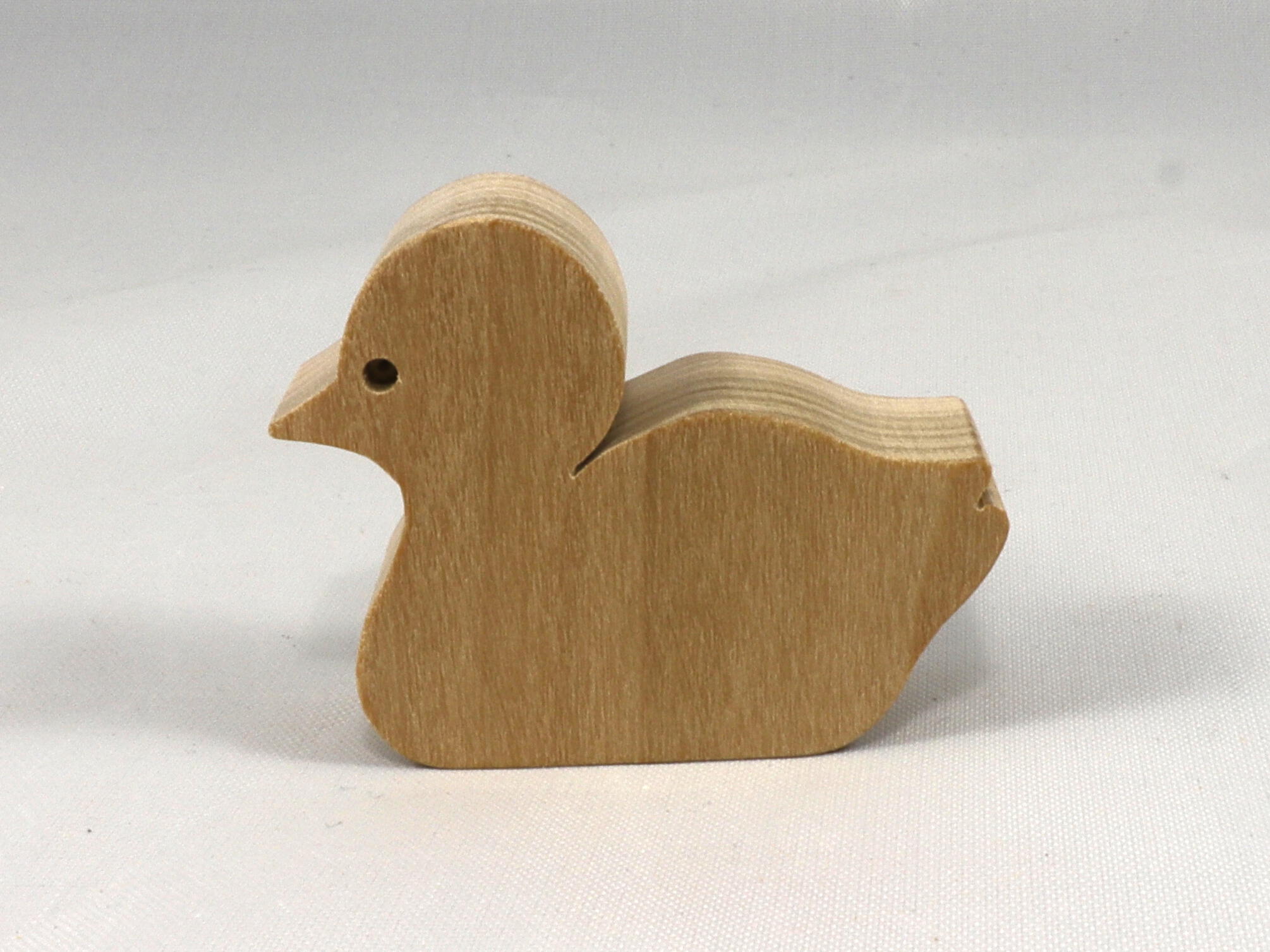 Toy Duck Cutout Handmade Unfinished Unpainted Freestanding, Stackable Paintable From My Itty-Bitty Animal Collection
