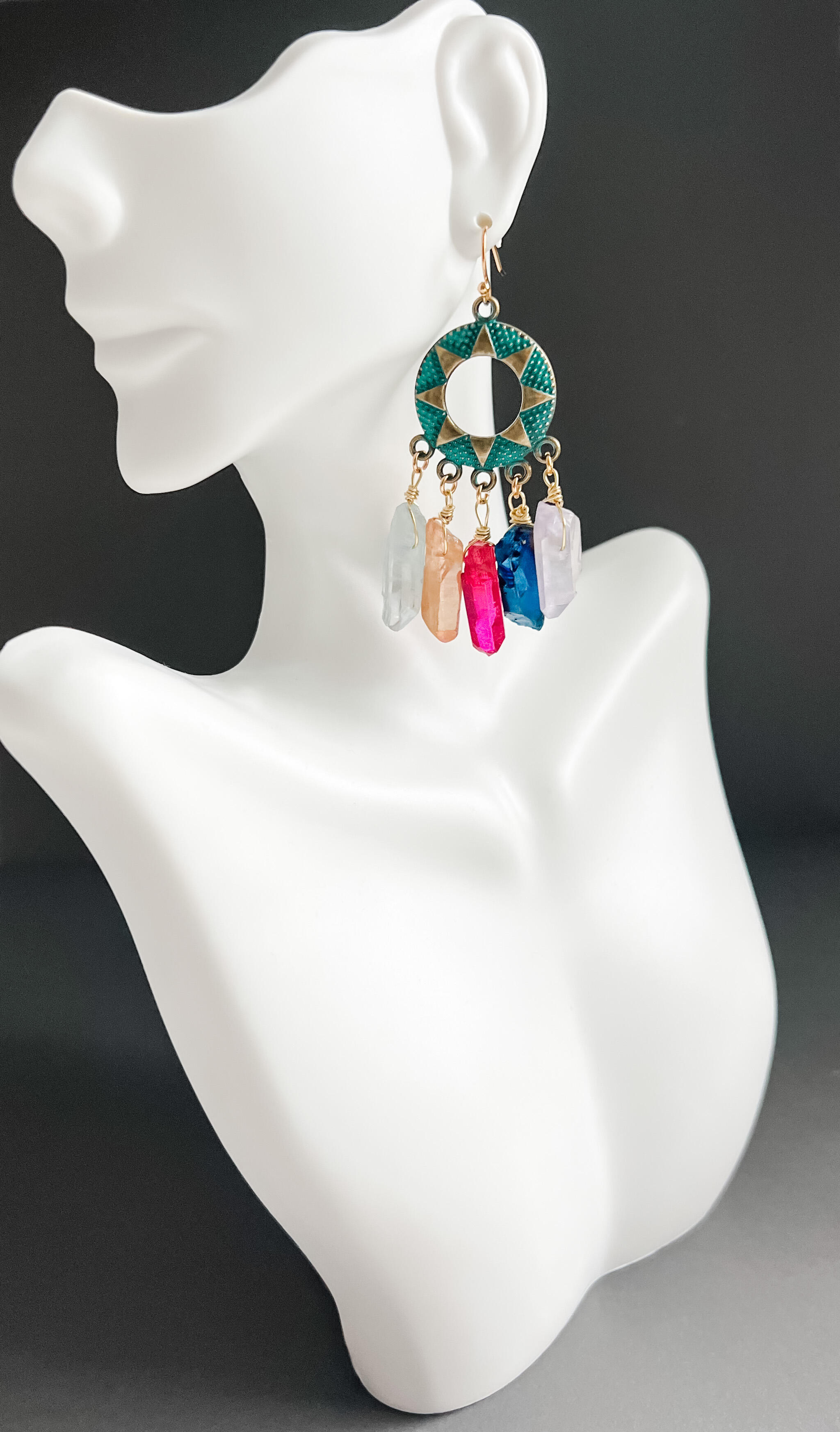 Mismatched earrings made in heaven