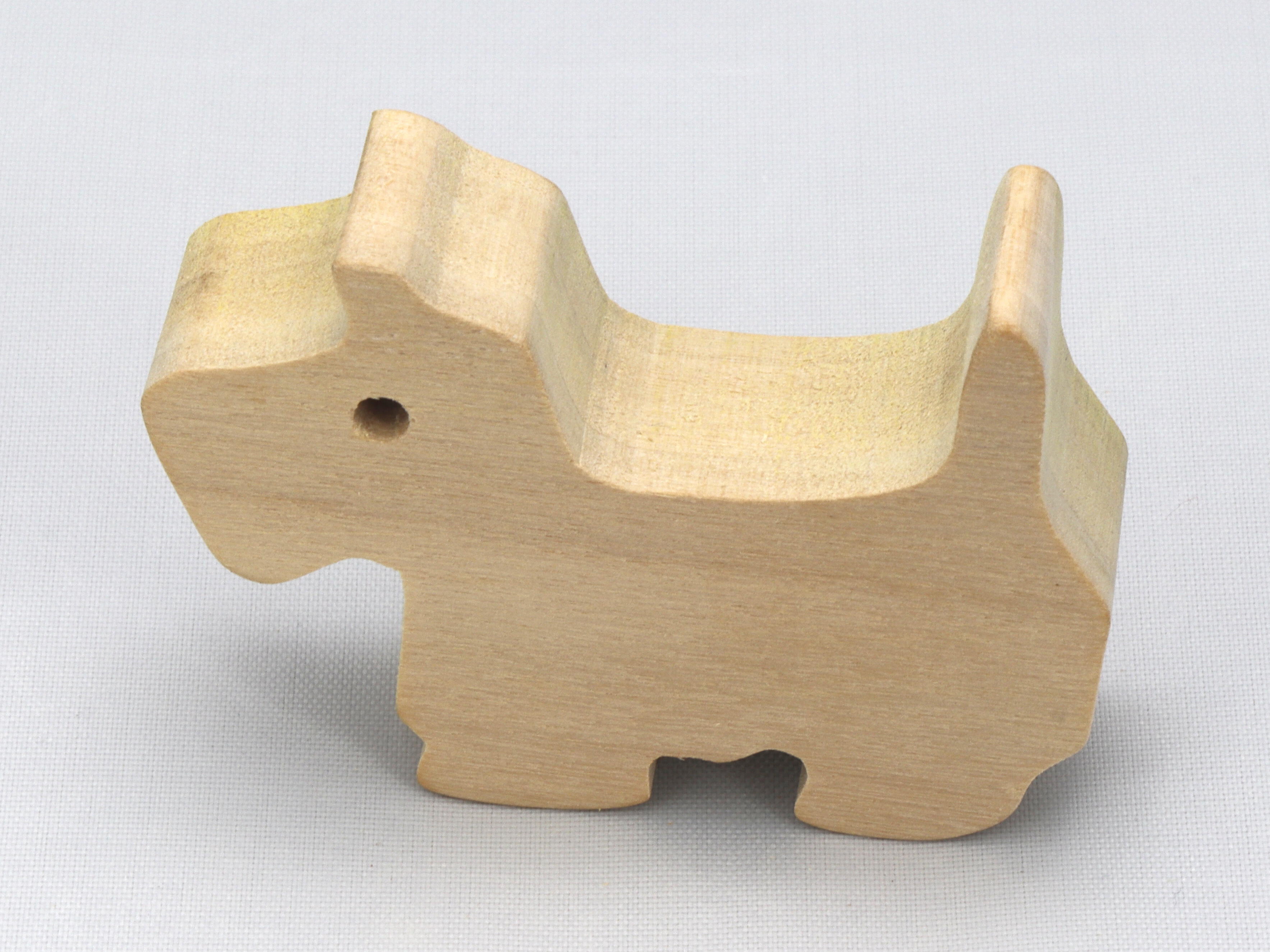 Handmade Wood Toy Puppy Cutout Scottish Terrier Dog, Unfinished and Ready to Paint From My Itty Bitty Animal Collection