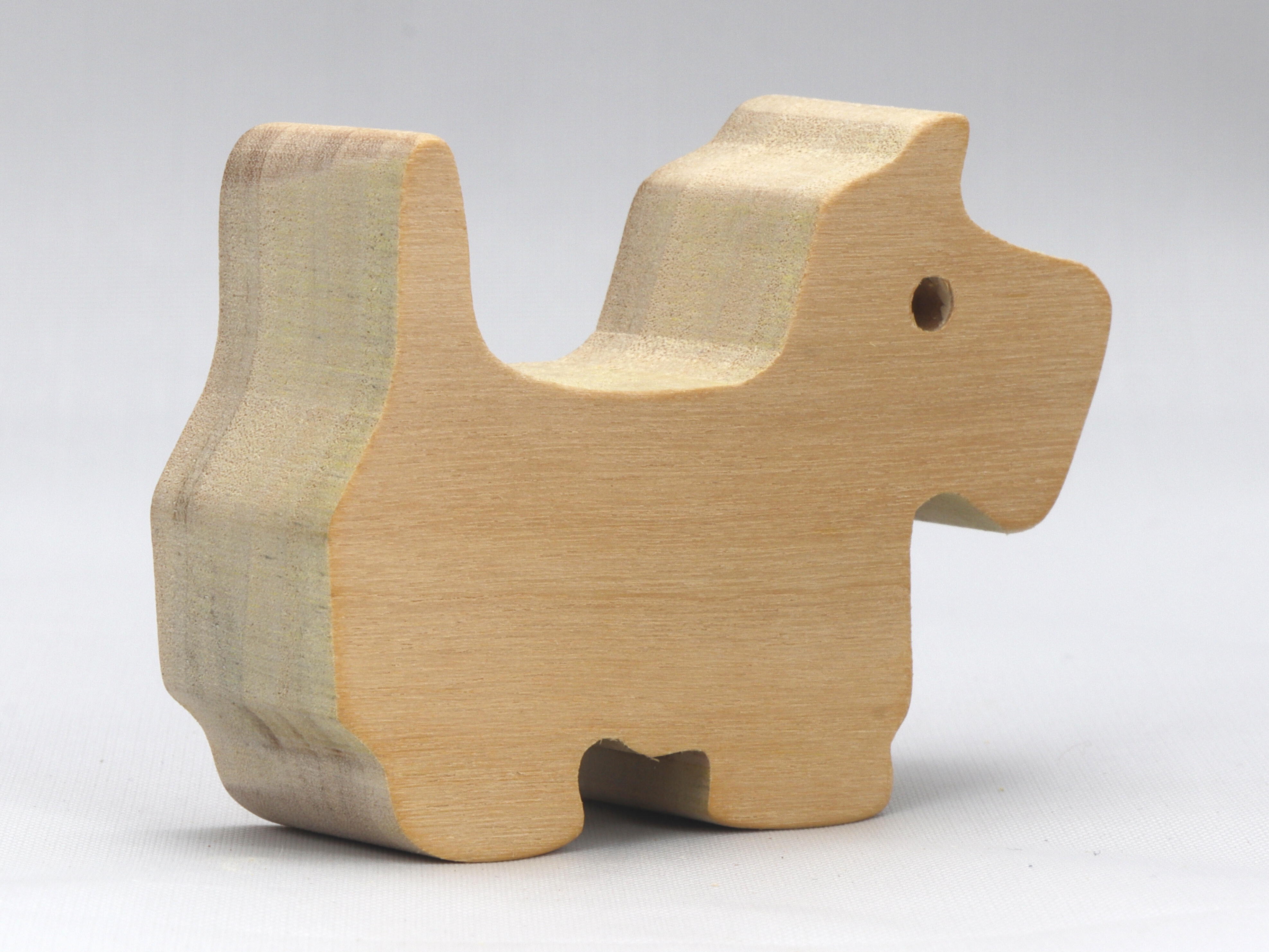 Handmade Wood Toy Puppy Cutout Scottish Terrier Dog, Unfinished and Ready to Paint From My Itty Bitty Animal Collection