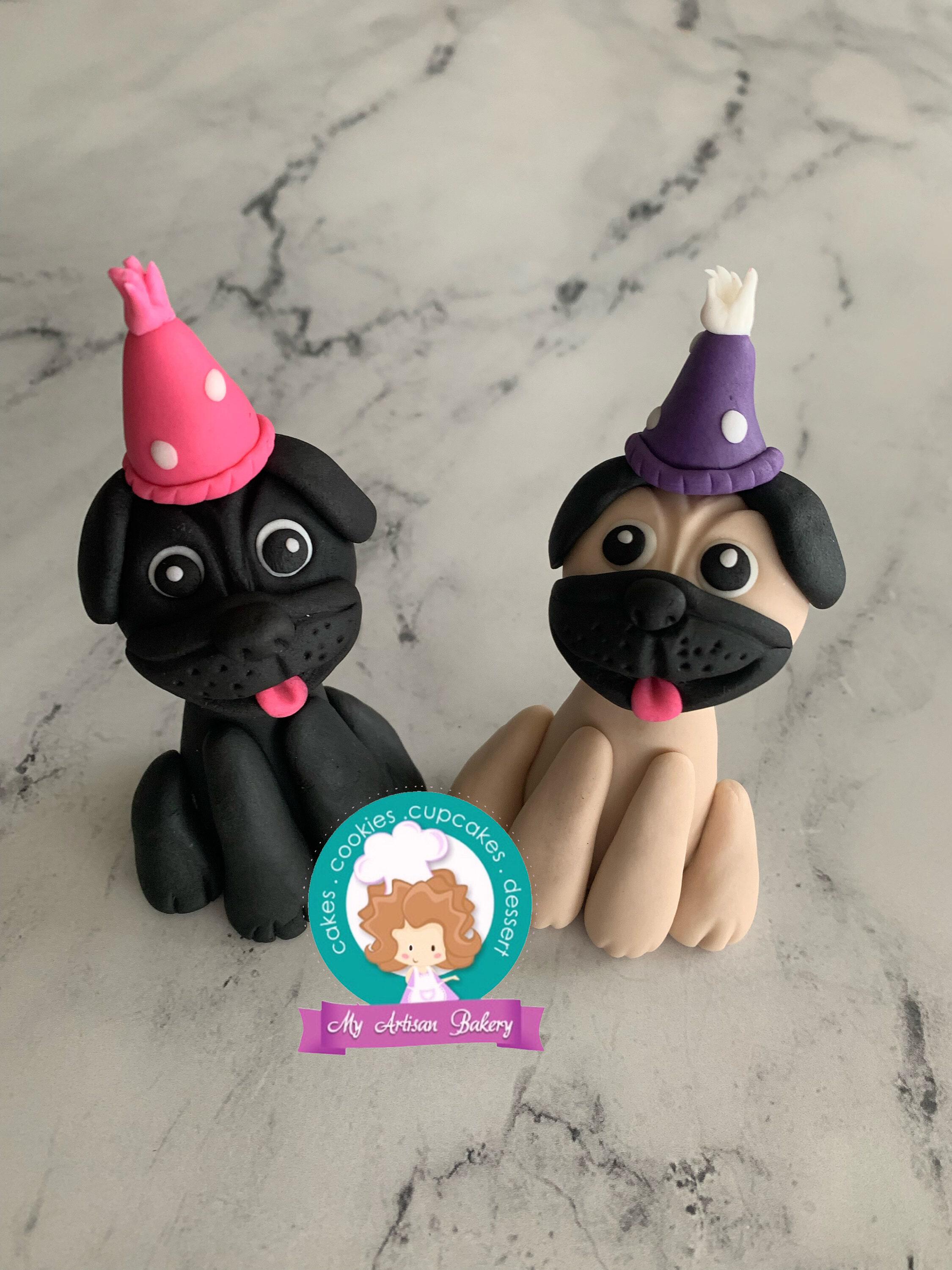 Pug fondant top