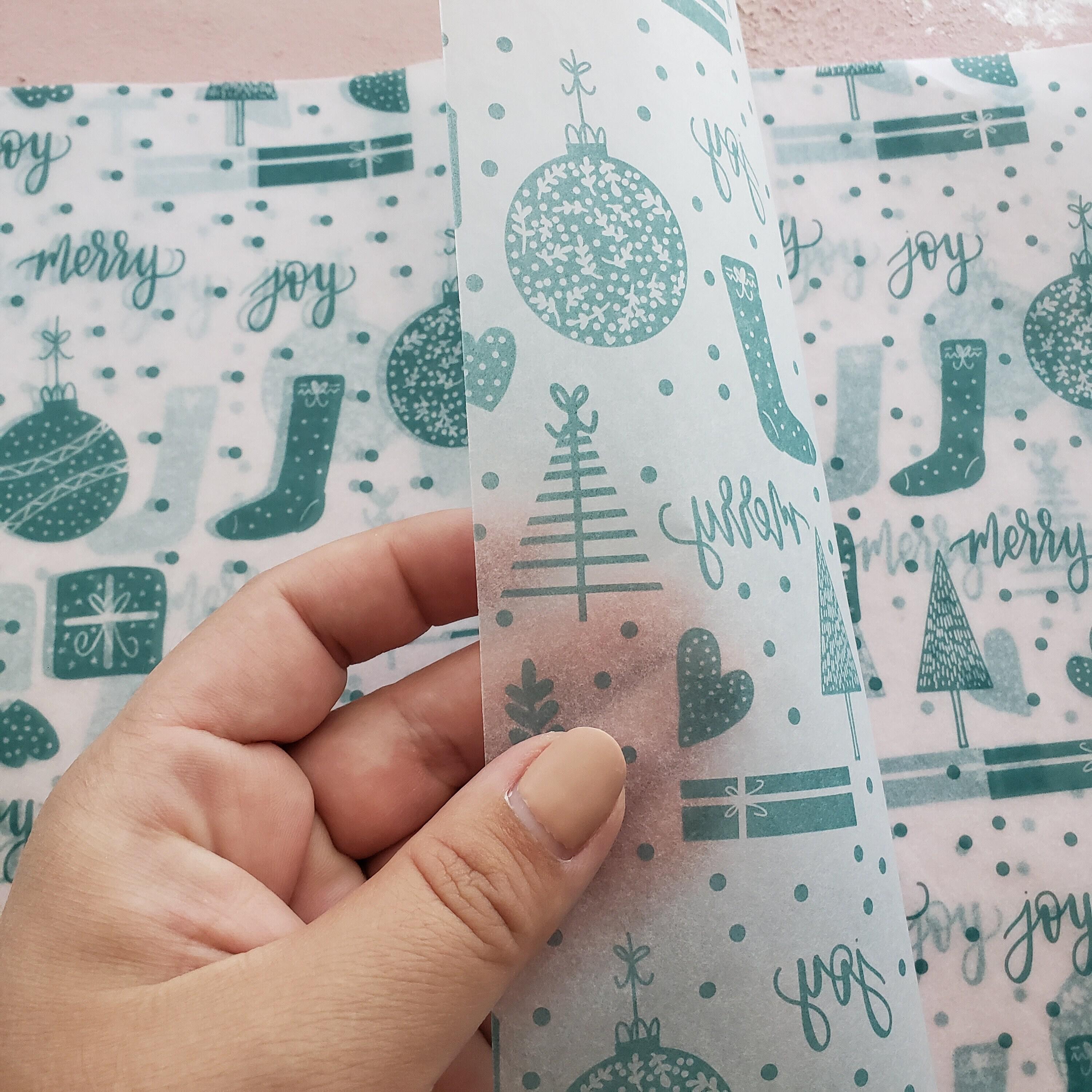 Products Christmas Tissue Paper, Holiday Gift Wrap, Teal Holiday