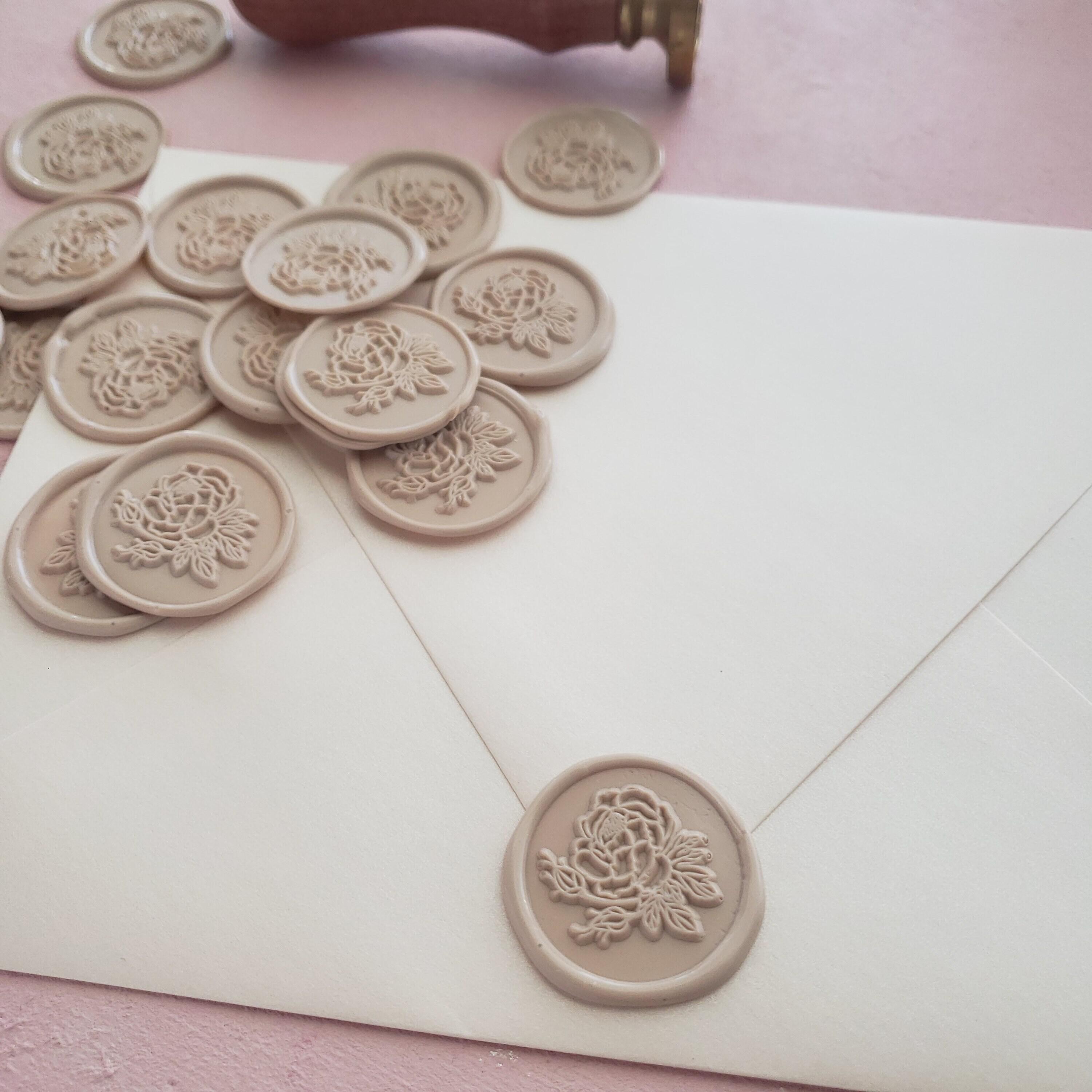 Peony Wax Stamp Make Wax Seals With Peony Flower Wax Stamp for Invitation  Seals and Envelope Seals Floral Stamp 